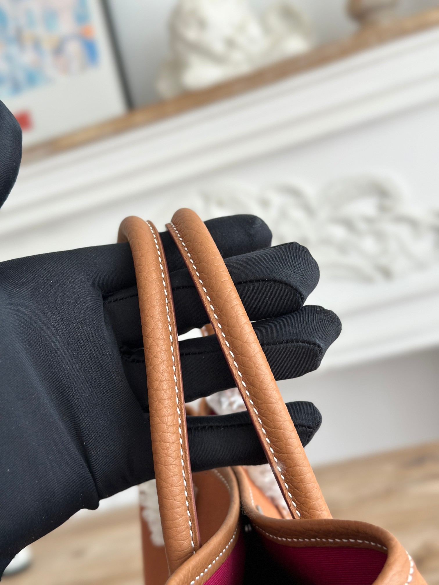 エルメスバッグ オーストリッチスーパーコピー 優雅 ママバッグ ハンドバッグ 牛革 レザー ブラウン_4