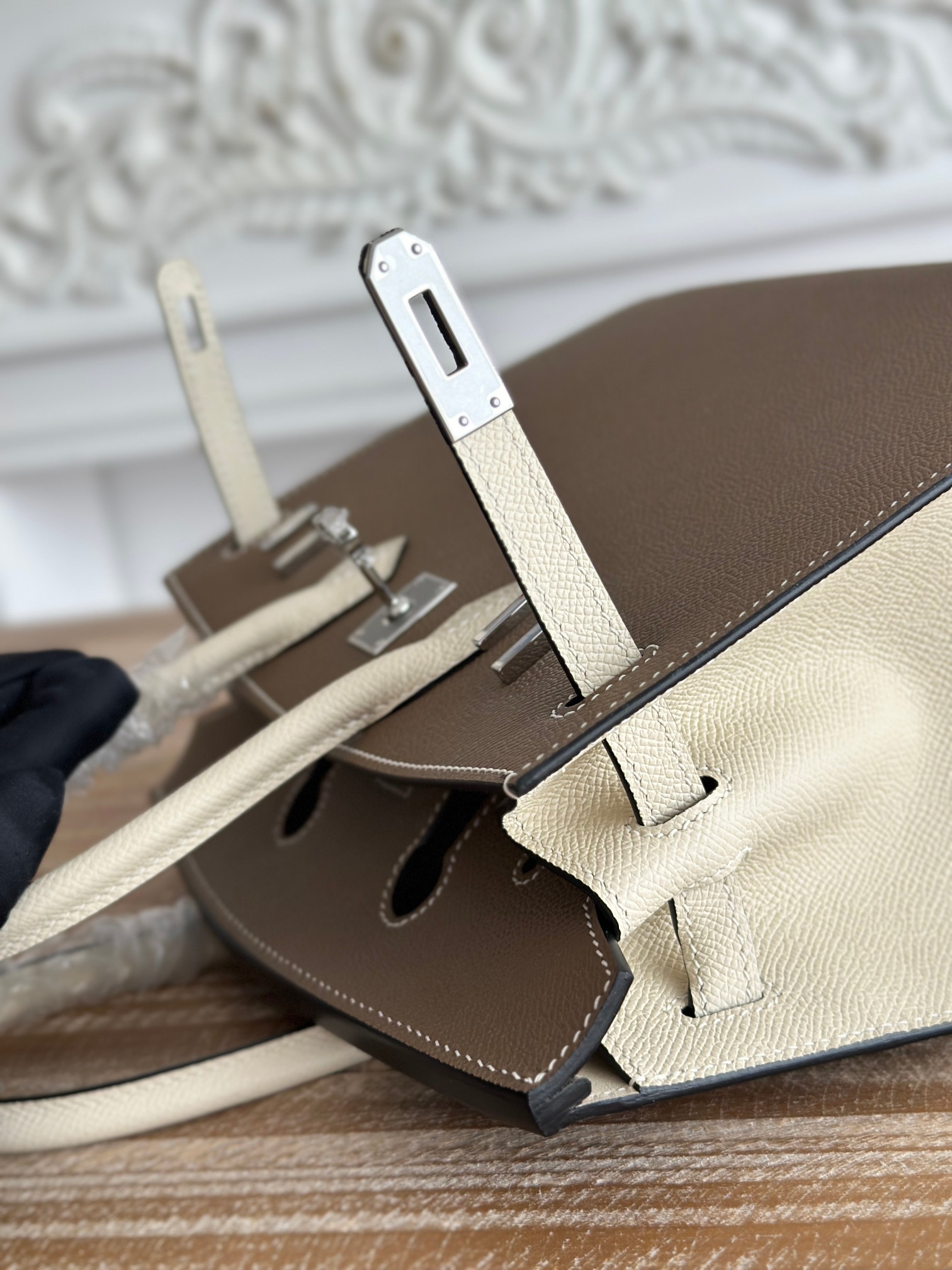 お値打ち価格 エルメスバッグ 買取価格コピー 優雅 ママバッグ ハンドバッグ 牛革 レザー グレー_6