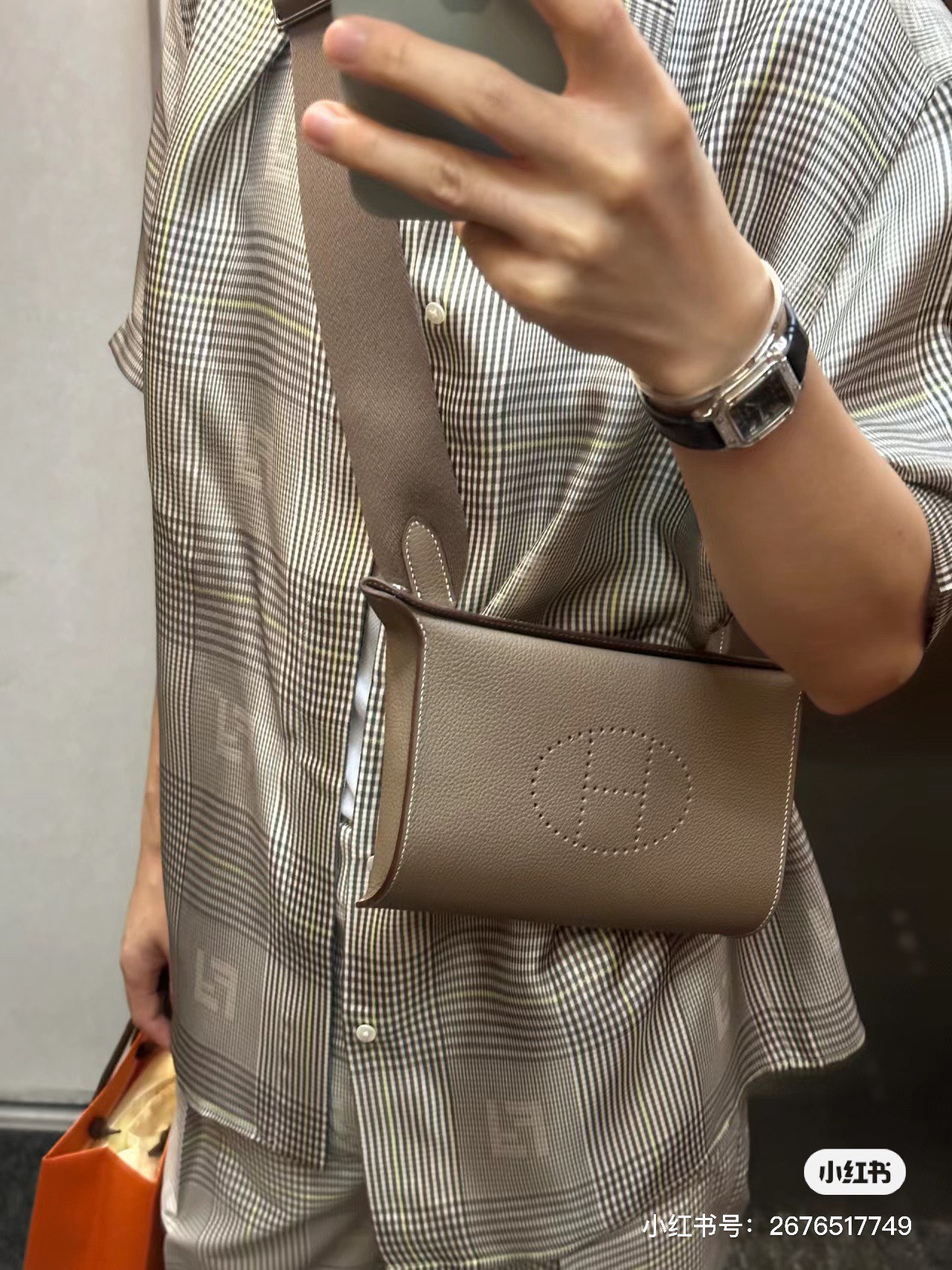 超激得価格 エルメスバッグ インザループ激安通販 本革  斜め掛けバッグ レザー 男女兼用 ベージュ色_8