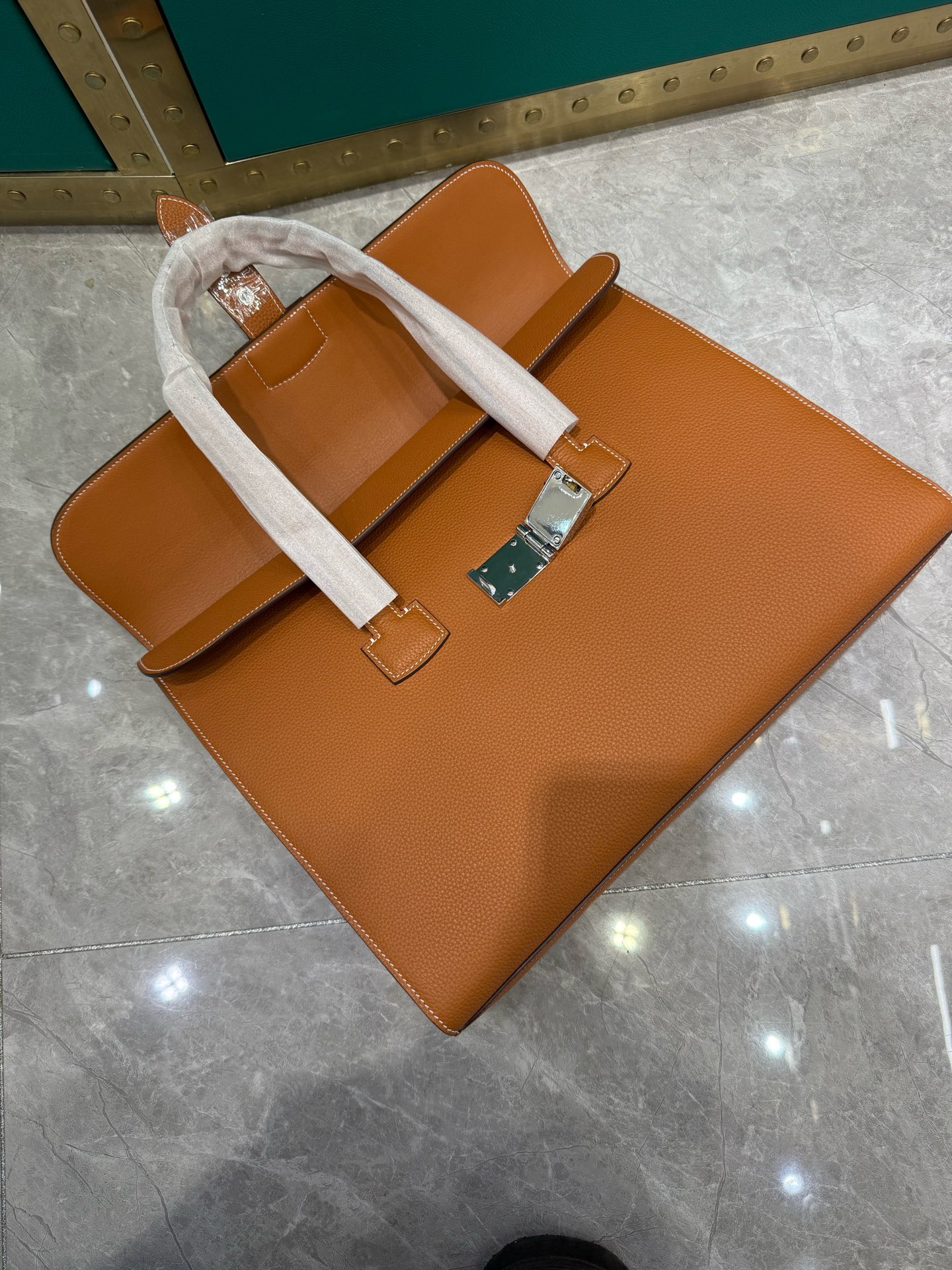 エルメスバッグ 色移りコピー ハンサム 本革 ビジネス 斜め掛け ハンドバッグ レザー メンズ ブラウン_7