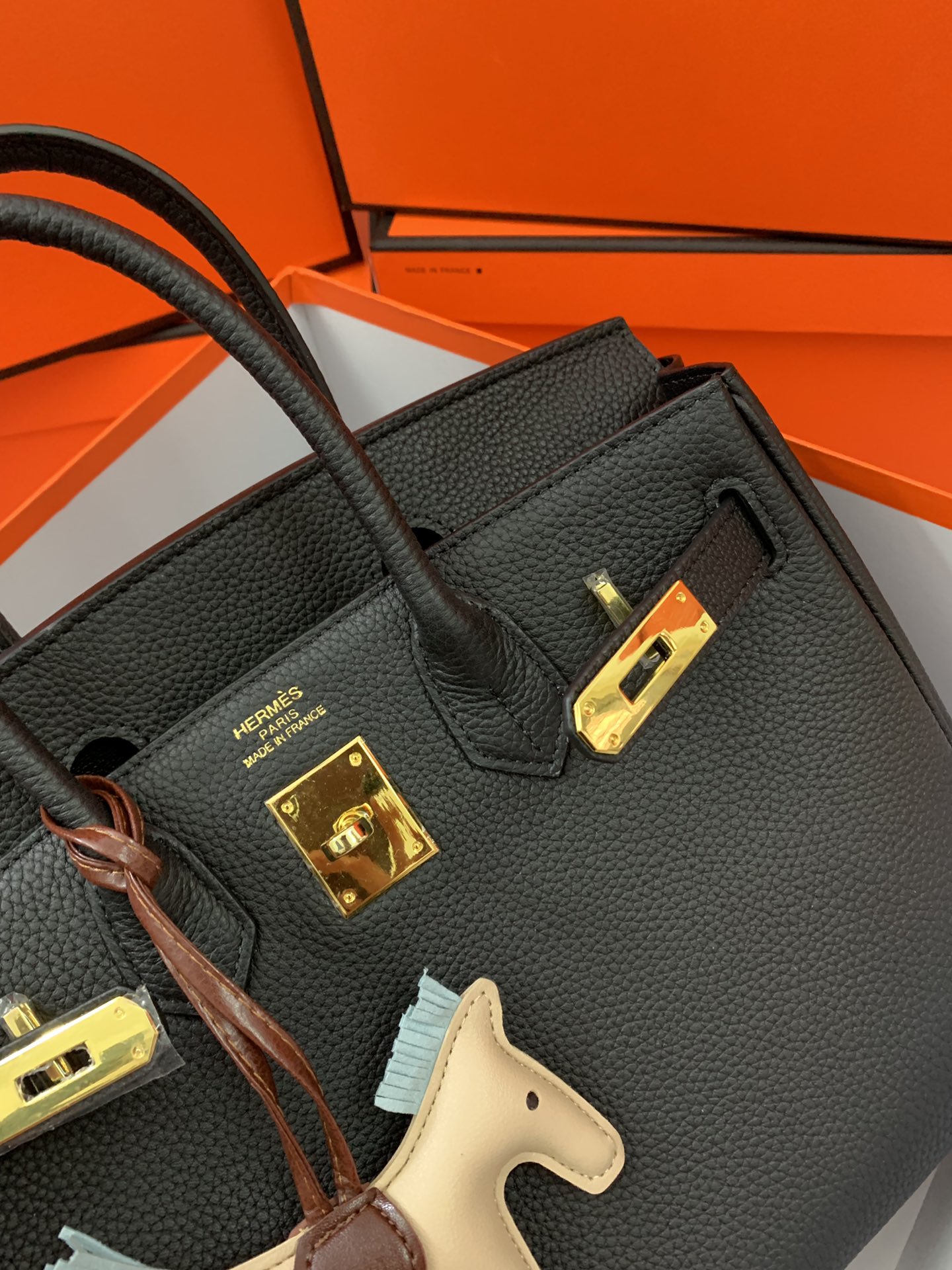 エルメスバッグ 価格スーパーコピー 本革 優雅 斜め掛け ハンドバッグ レザー レディ ブラック_6