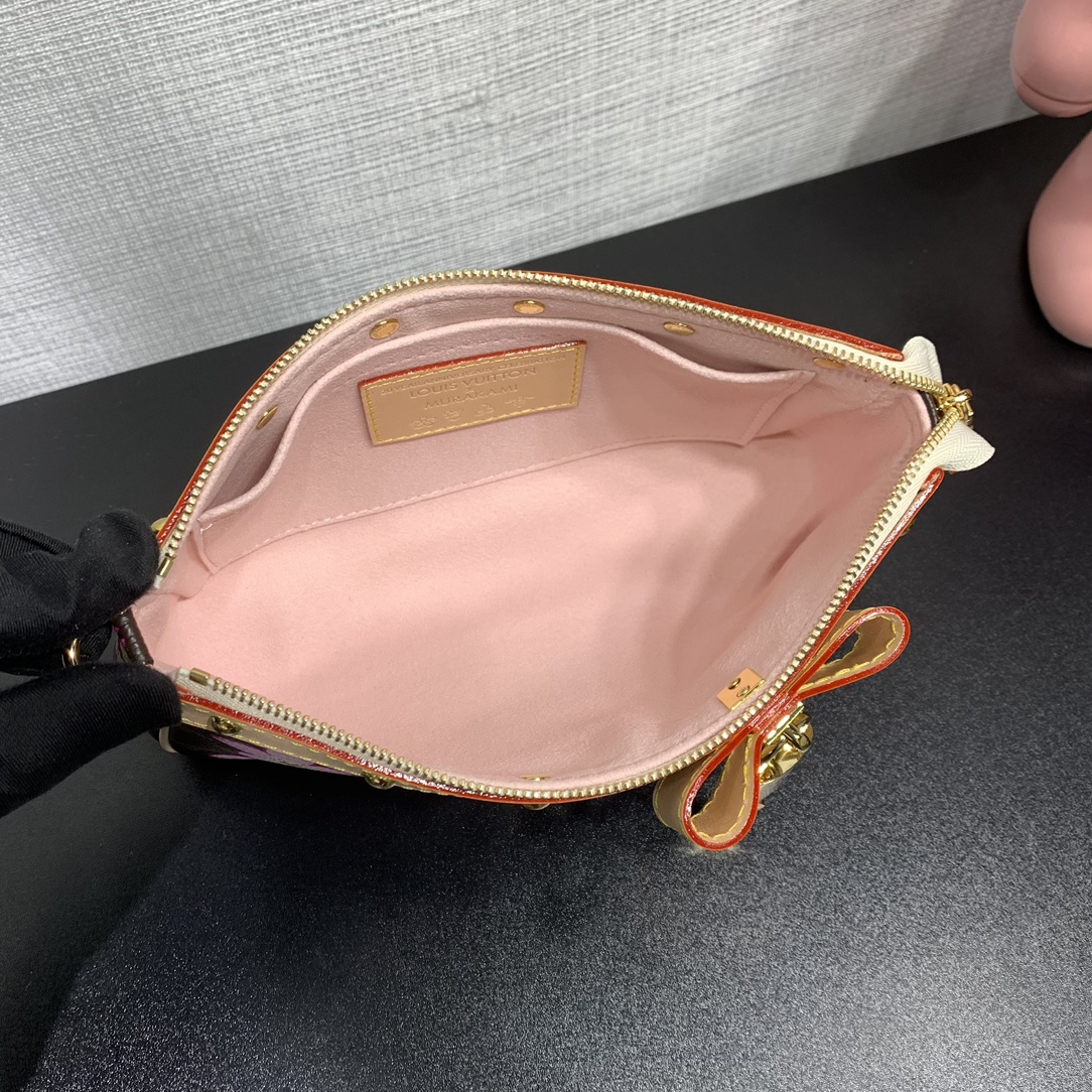 ヴィトン バッグ 重い偽物 ミニ 斜め掛けバッグ レザー 本革 M13666 さくらプリント ブラウン_6