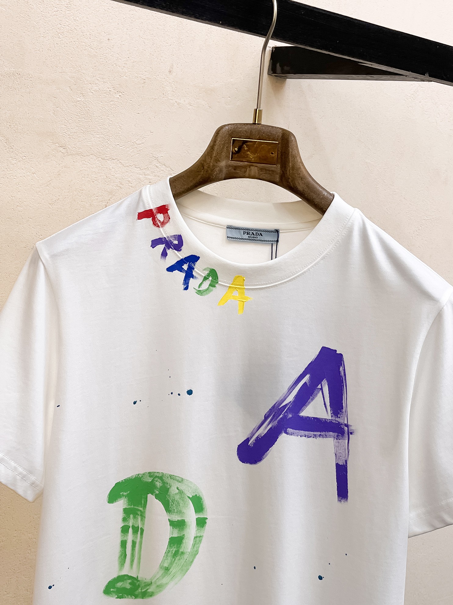 prada の t シャツスーパーコピー シンプル 純綿 トップス 半袖 プリント カジュアル ホワイト_2
