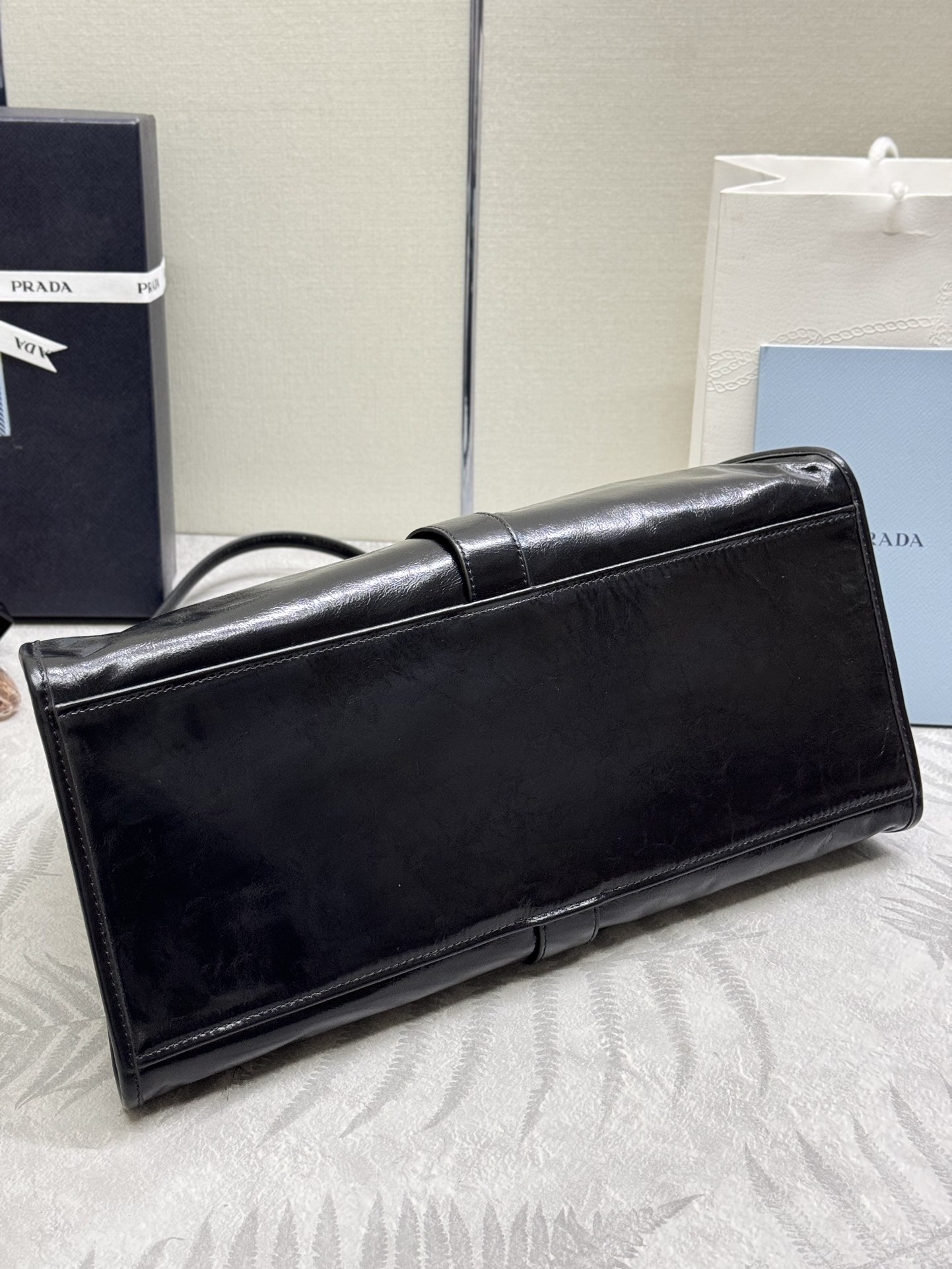 プラダバッグ クリーニング偽物 1BG570 ハンドバッグ 優雅レディ 牛革 レザー ブラック_4