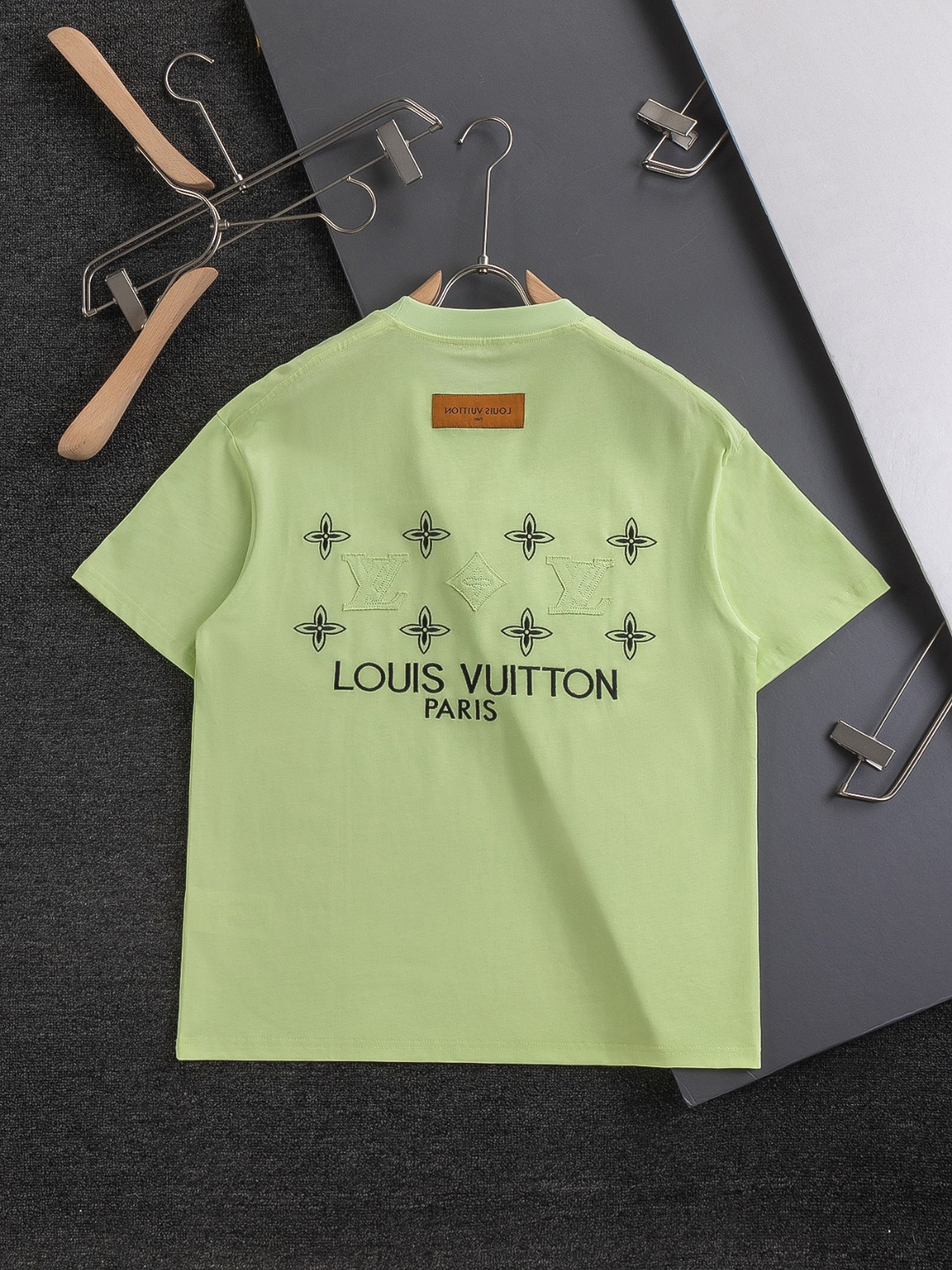 ルイヴィトンtシャツコピー 純綿 トップス 半袖 プリント 心地よい着用感 イエロー_2
