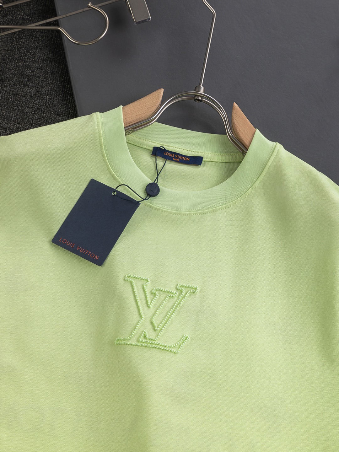 ルイヴィトンtシャツコピー 純綿 トップス 半袖 プリント 心地よい着用感 イエロー_4