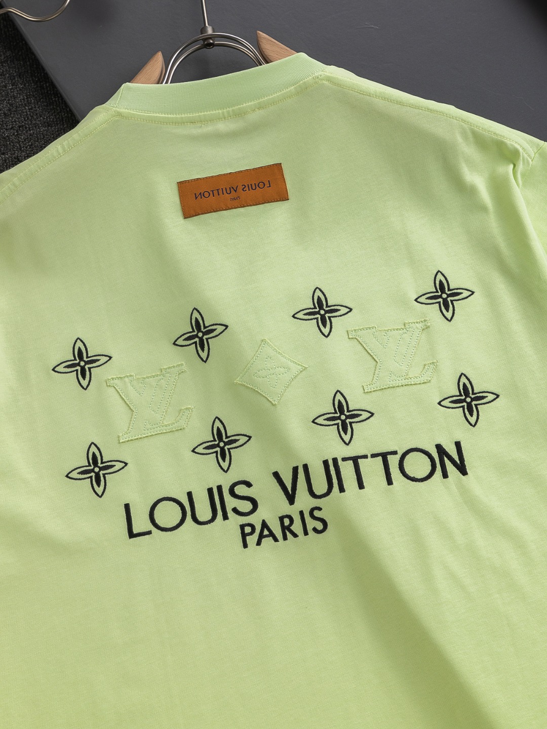 ルイヴィトンtシャツコピー 純綿 トップス 半袖 プリント 心地よい着用感 イエロー_8