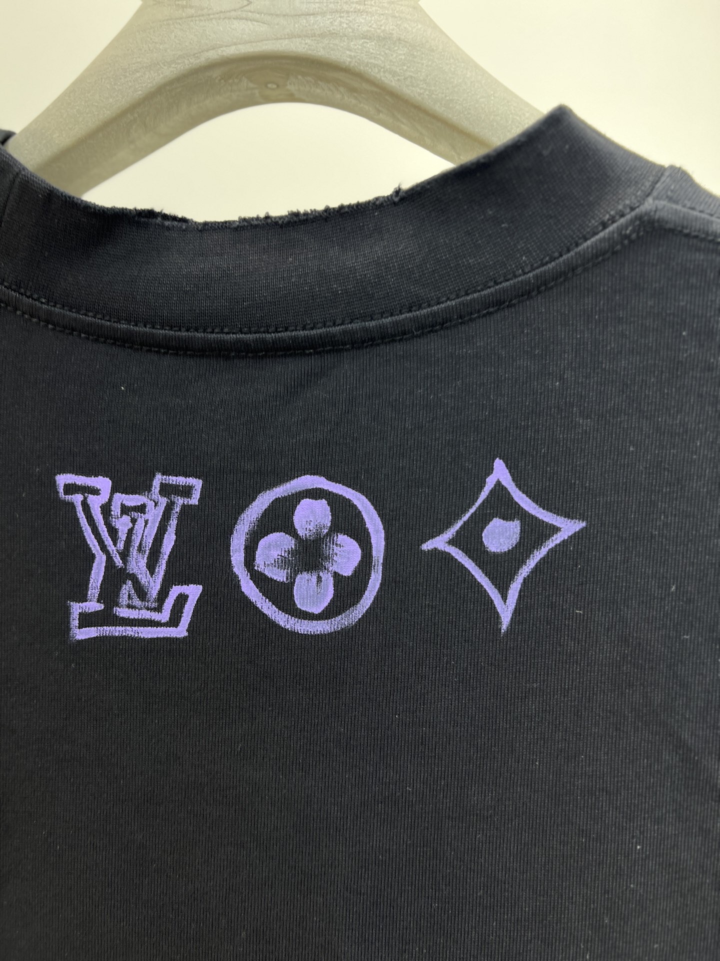 ルイヴィトン tシャツ モノグラムスーパーコピー 柔軟 純綿 トップス 短袖 ゆったり プリント ブラック_7