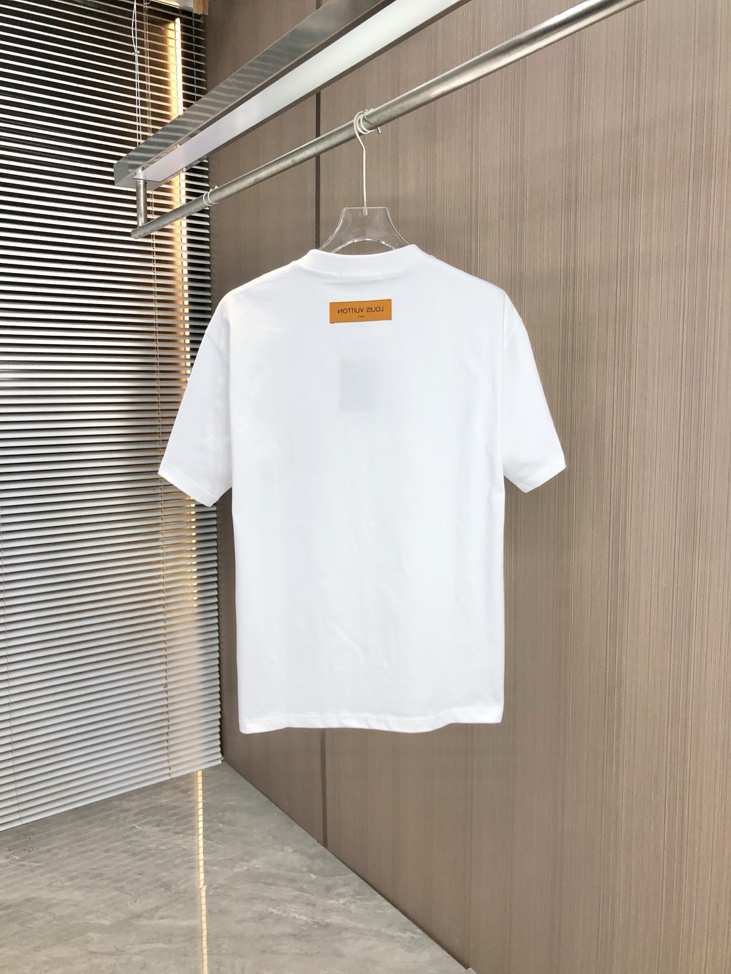 ルイヴィトン tシャツ チェーン偽物 柔軟 純綿 トップス 短袖 ゆったり 男女兼用 ホワイト_8