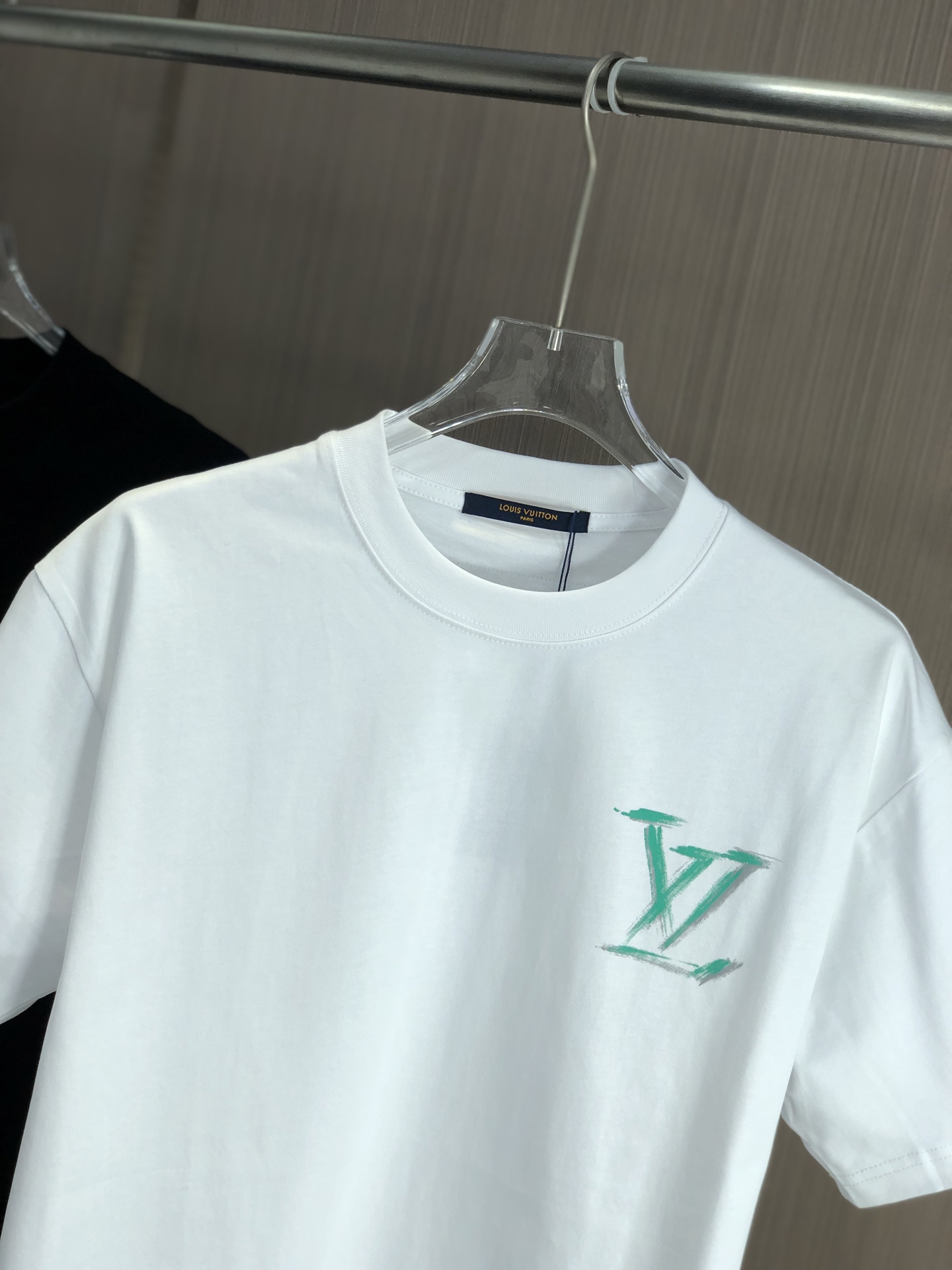 ルイヴィトンtシャツ新作偽物 柔らかい 純綿 トップス 短袖 ゆったり 男女兼用 ブルー_2