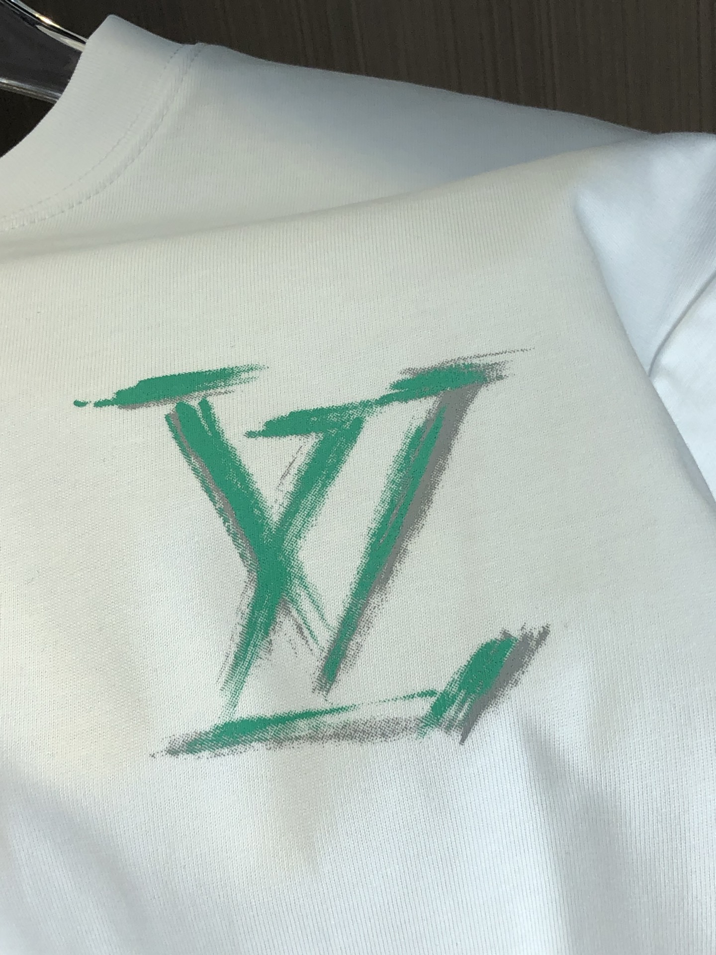 ルイヴィトンtシャツ新作偽物 柔らかい 純綿 トップス 短袖 ゆったり 男女兼用 ブルー_7