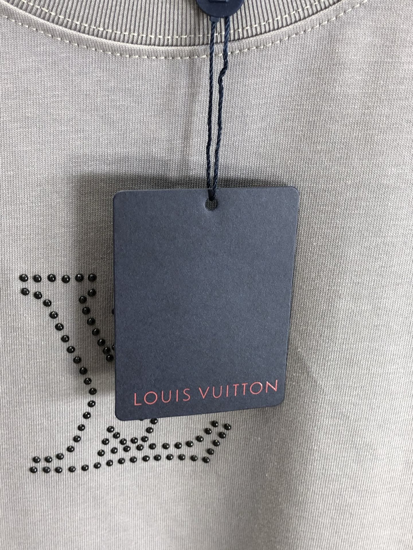 ルイヴィトン tシャツ 値段スーパーコピー 柔らかい 純綿 トップス 短袖 ゆったり 男女兼用 グレー_6