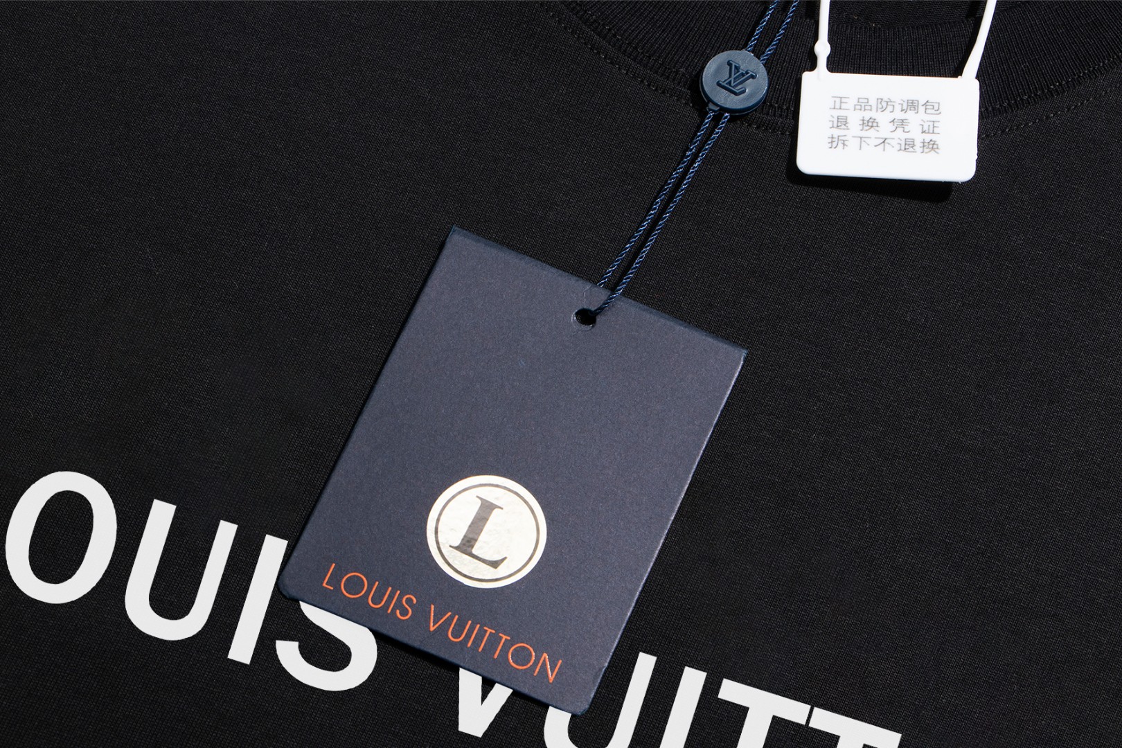 ルイヴィトン レディースtシャツスーパーコピー シンプル 純綿 半袖トップス ゆったり ブラック_3