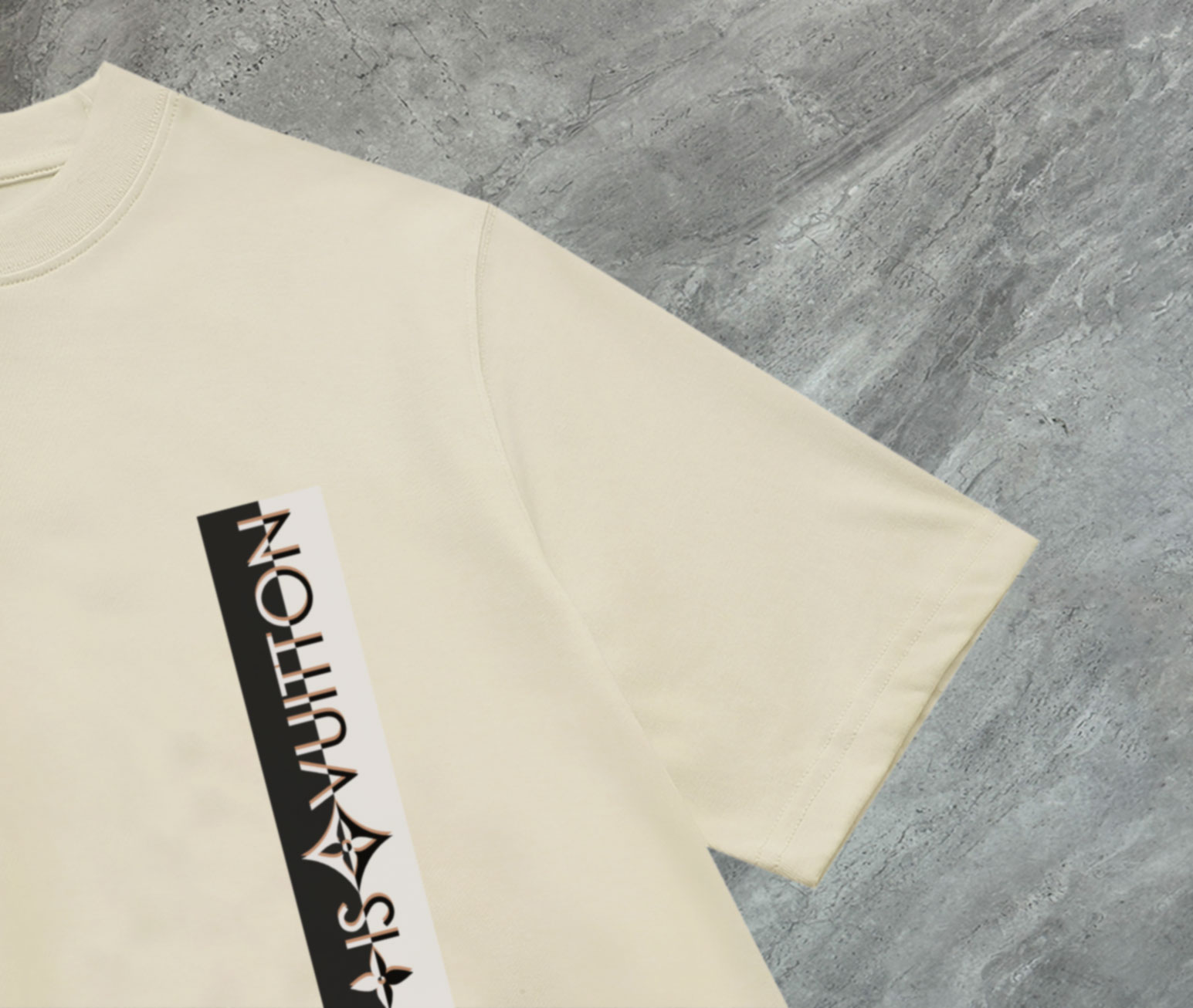 爆買いで大得価のルイヴィトン ロングtシャツＮ級品 シンプル 純綿 半袖トップス ゆったり 杏色_4