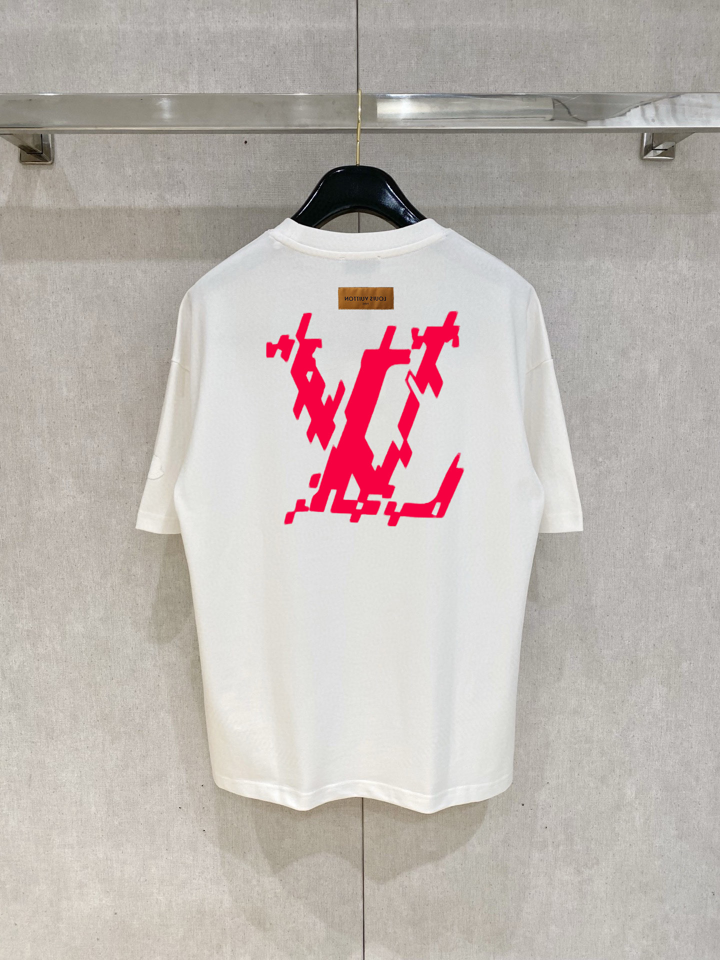 ルイヴィトン tシャツ モノグラムスーパーコピー プリント シンプル 綿100％ 半袖トップス ゆったり ホワイト_2