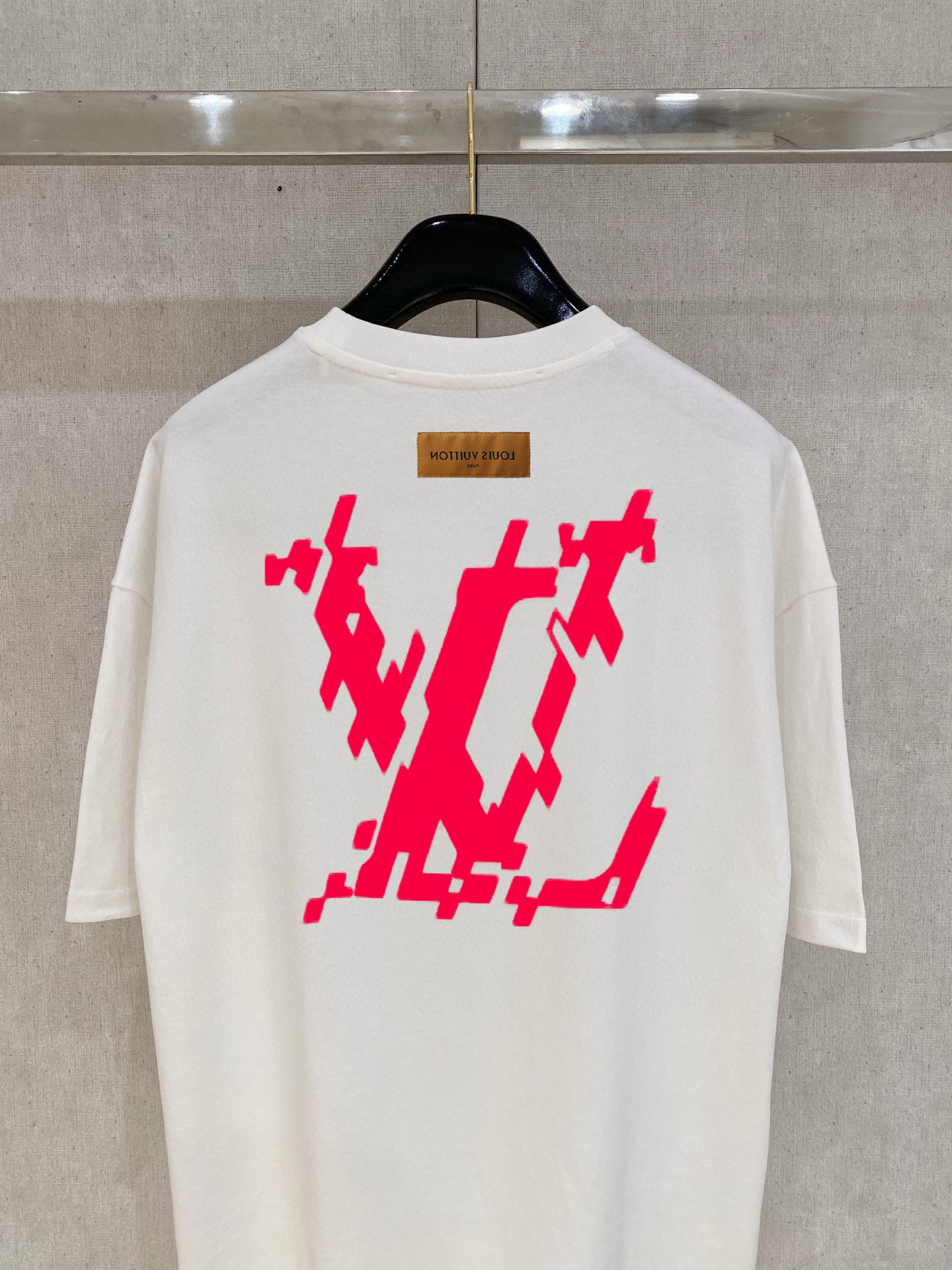ルイヴィトン tシャツ モノグラムスーパーコピー プリント シンプル 綿100％ 半袖トップス ゆったり ホワイト_6