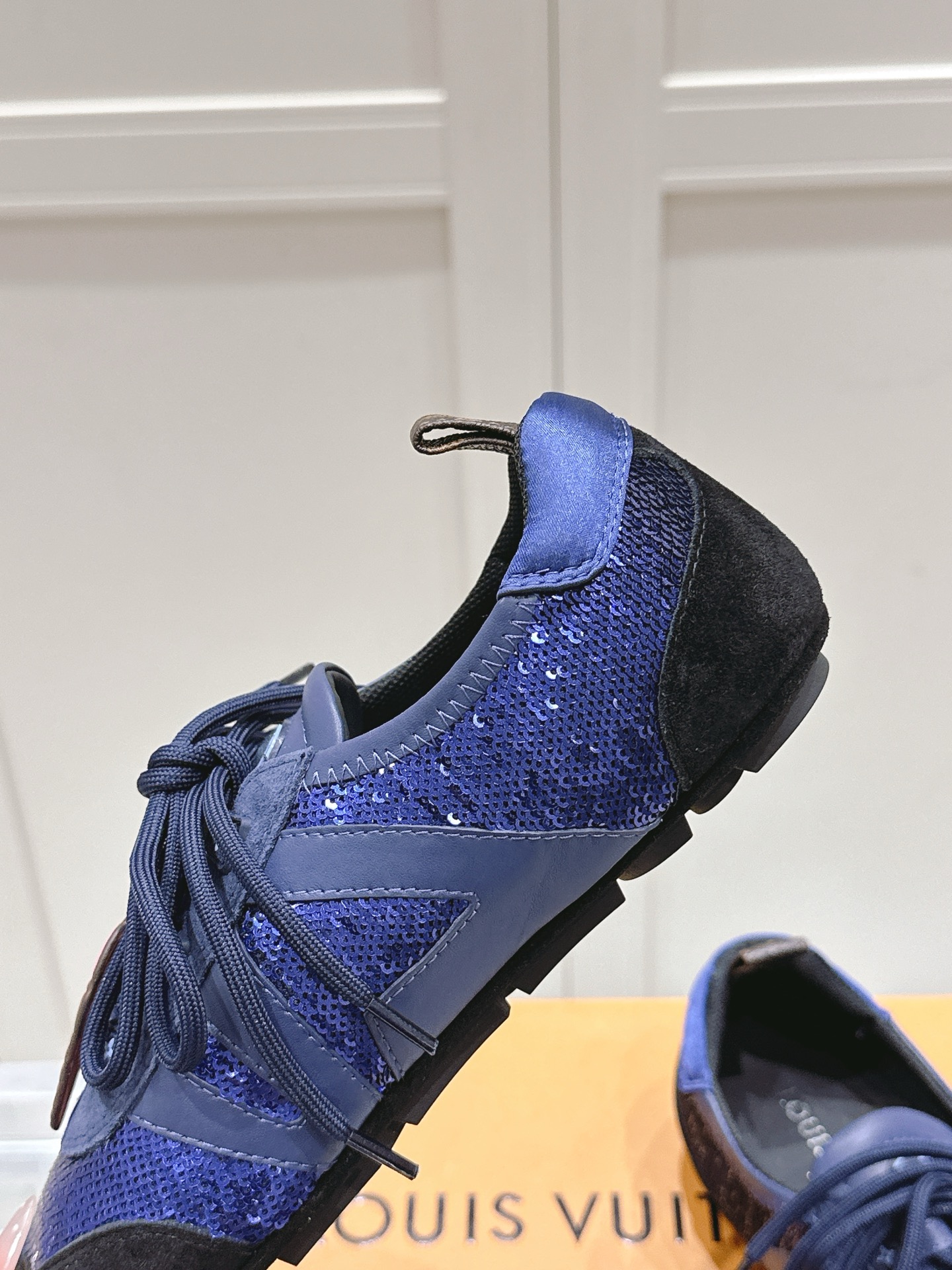 バレエ風 ルイヴィトン スニーカー 8コピー カップルシューズ Sneakerina 優雅 男女兼用 ブルー_7