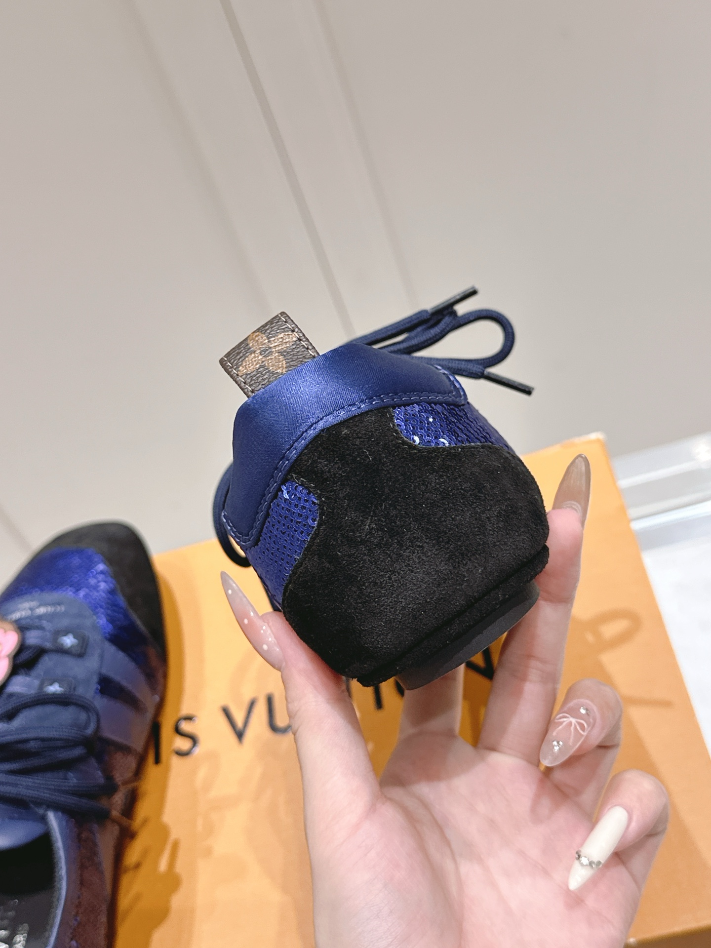 バレエ風 ルイヴィトン スニーカー 8コピー カップルシューズ Sneakerina 優雅 男女兼用 ブルー_8