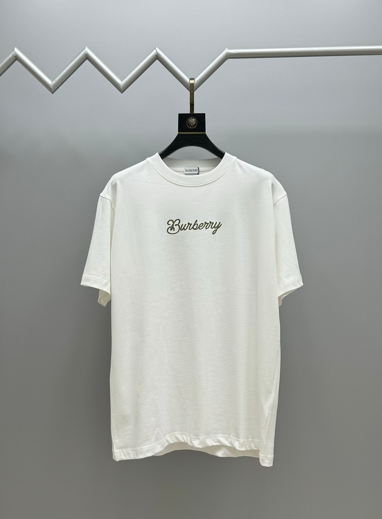 超激得価格 メンズ バーバリー t シャツ激安通販 プリント 純綿 トップス 半袖 男女兼用 ホワイト_1