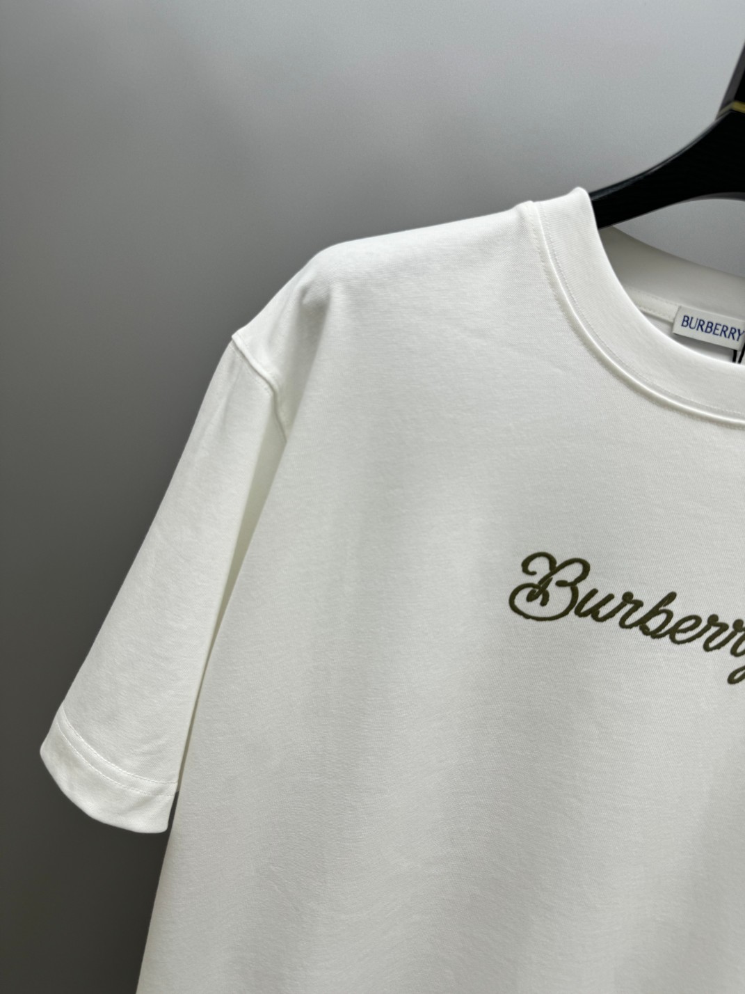 超激得価格 メンズ バーバリー t シャツ激安通販 プリント 純綿 トップス 半袖 男女兼用 ホワイト_3