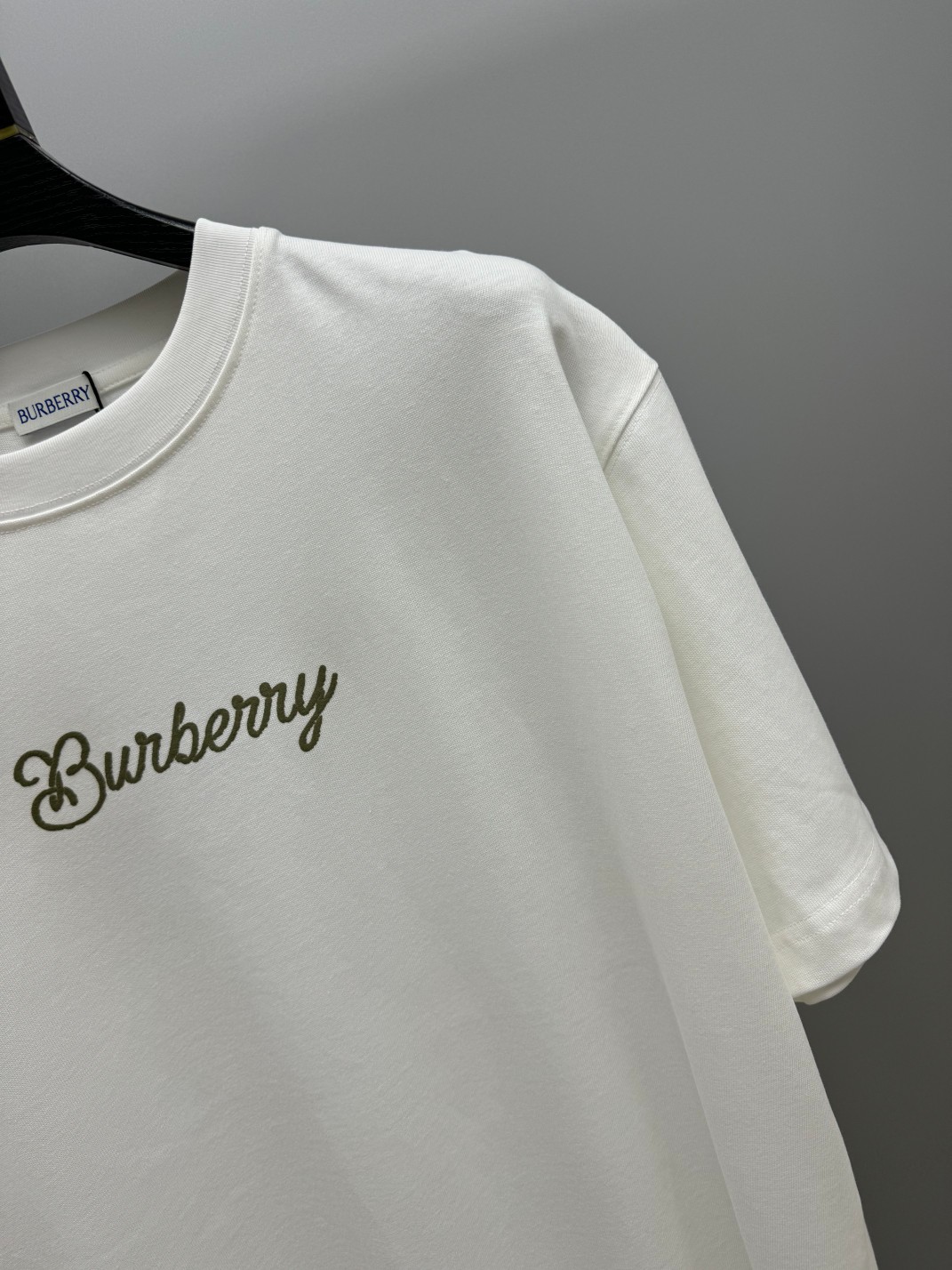 超激得価格 メンズ バーバリー t シャツ激安通販 プリント 純綿 トップス 半袖 男女兼用 ホワイト_4