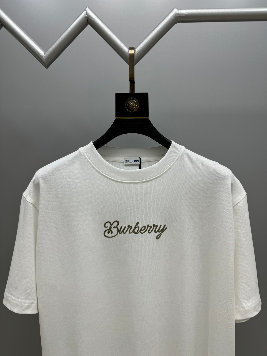 超激得価格 メンズ バーバリー t シャツ激安通販 プリント 純綿 トップス 半袖 男女兼用 ホワイト_5
