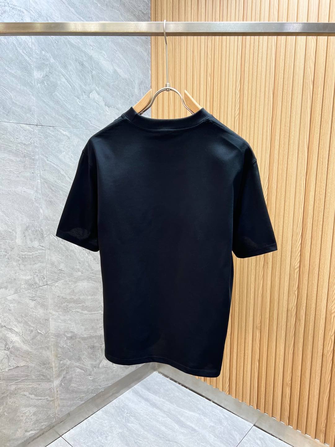 burberry t シャツスーパーコピー プリント 純綿 トップス 短袖 ゆったり 男女兼用 ブラック_7