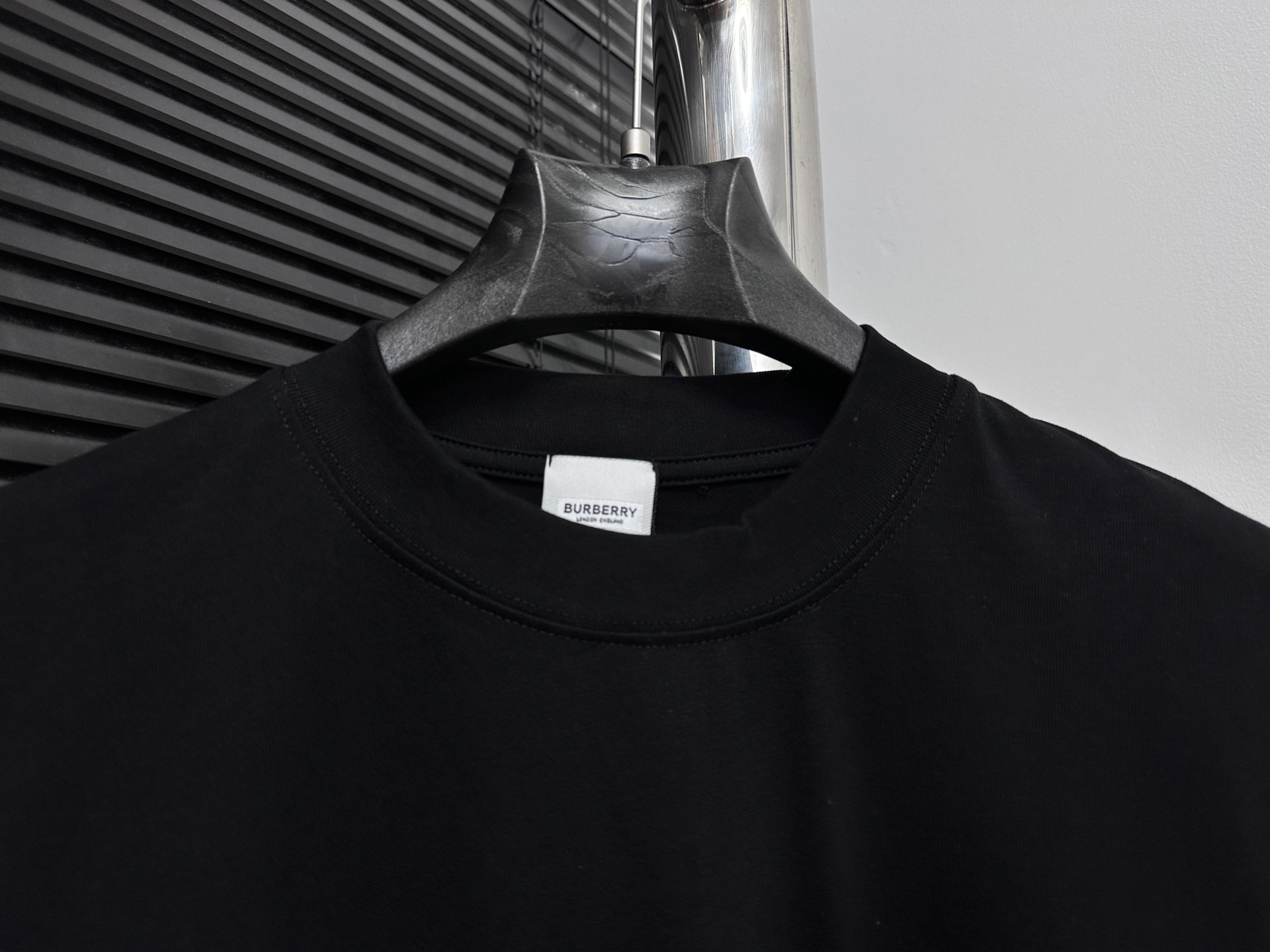 定番人気 バーバリー 半袖偽物 Ｔシャツ 純綿 トップス ゆったり 男女兼用 ブラック_5
