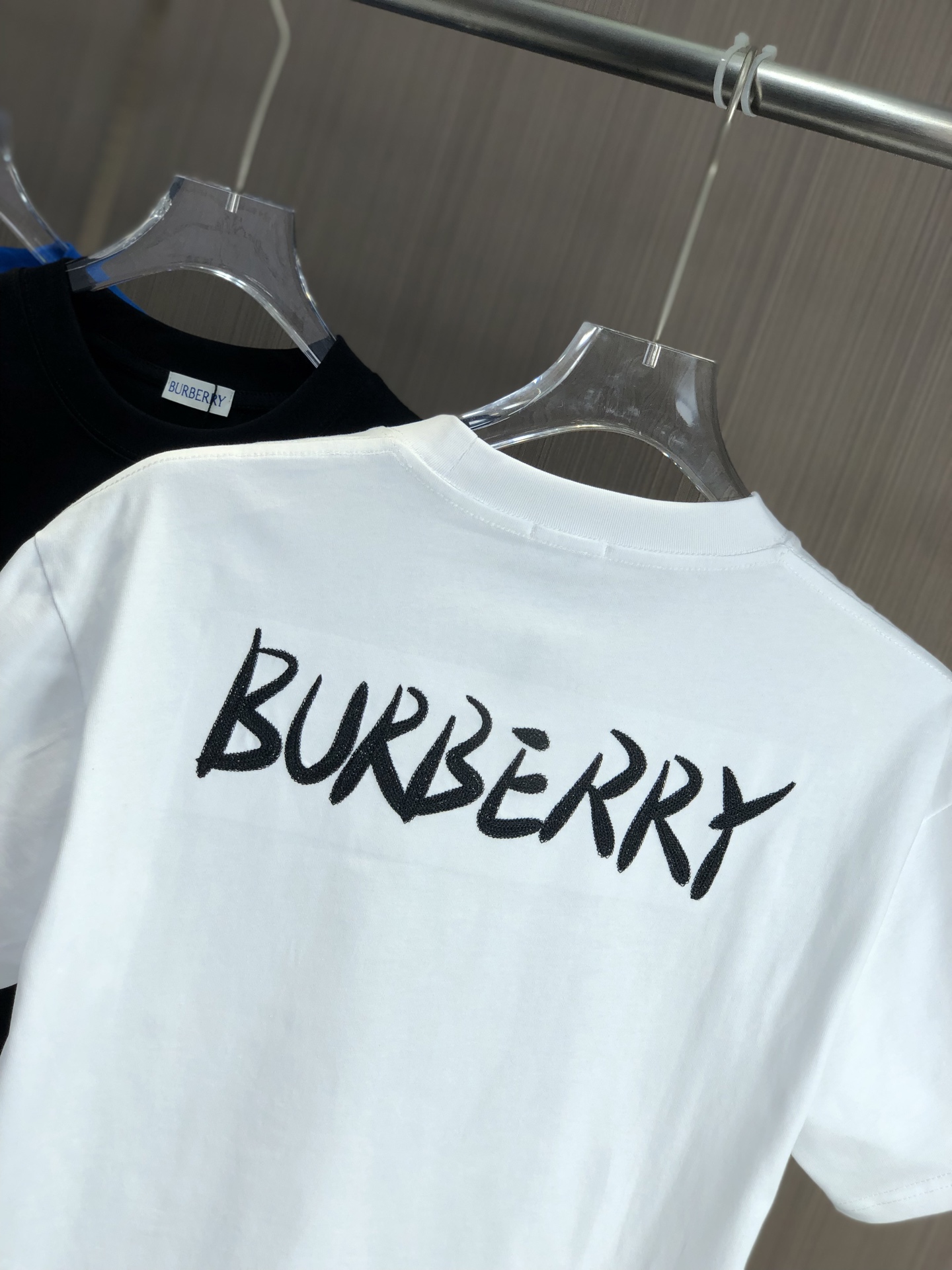 大販売 burberry ロゴ t シャツコピー プリント 純綿 トップス ゆったり 男女兼用 シンプル ホワイト_6