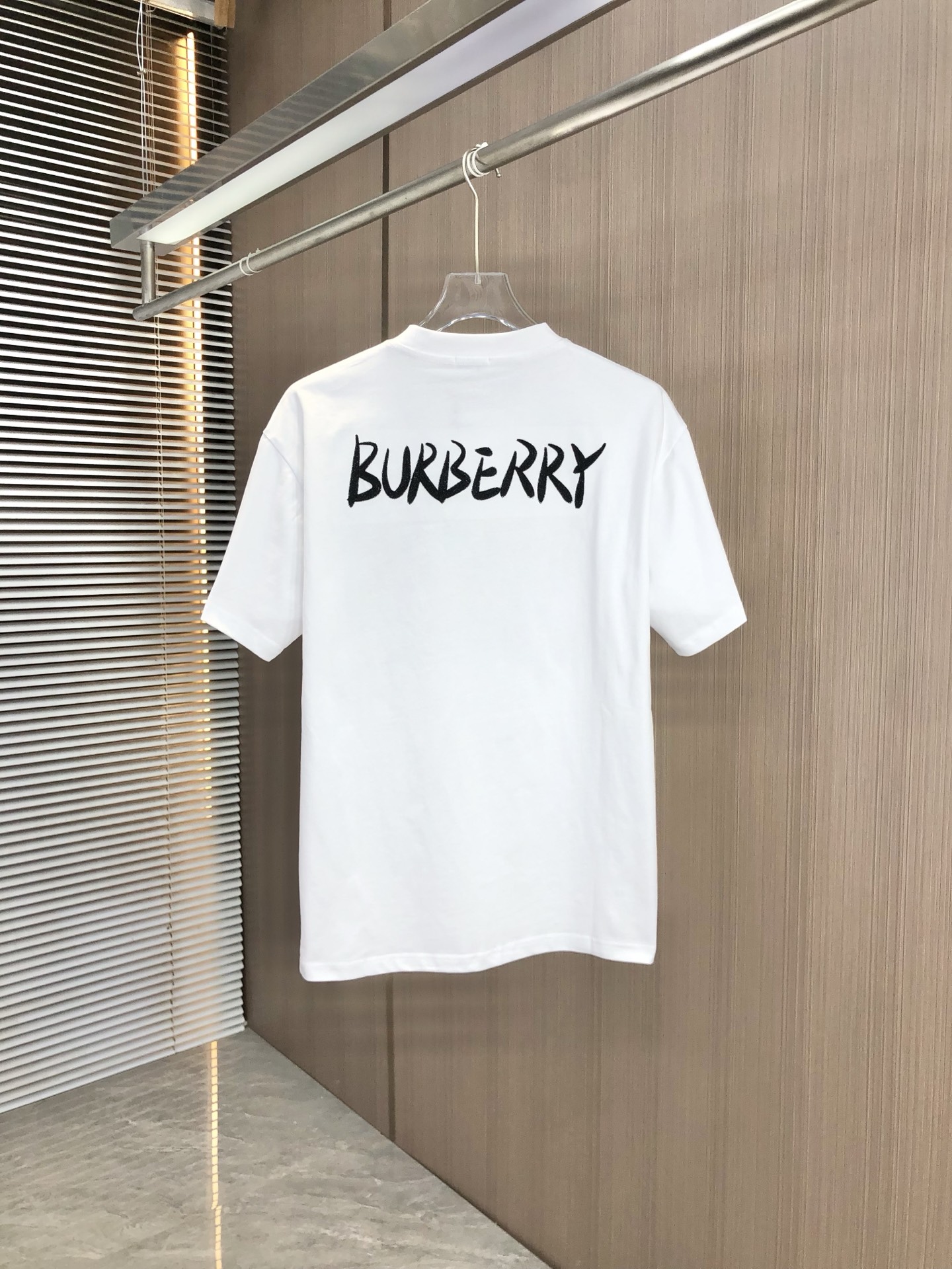 大販売 burberry ロゴ t シャツコピー プリント 純綿 トップス ゆったり 男女兼用 シンプル ホワイト_8