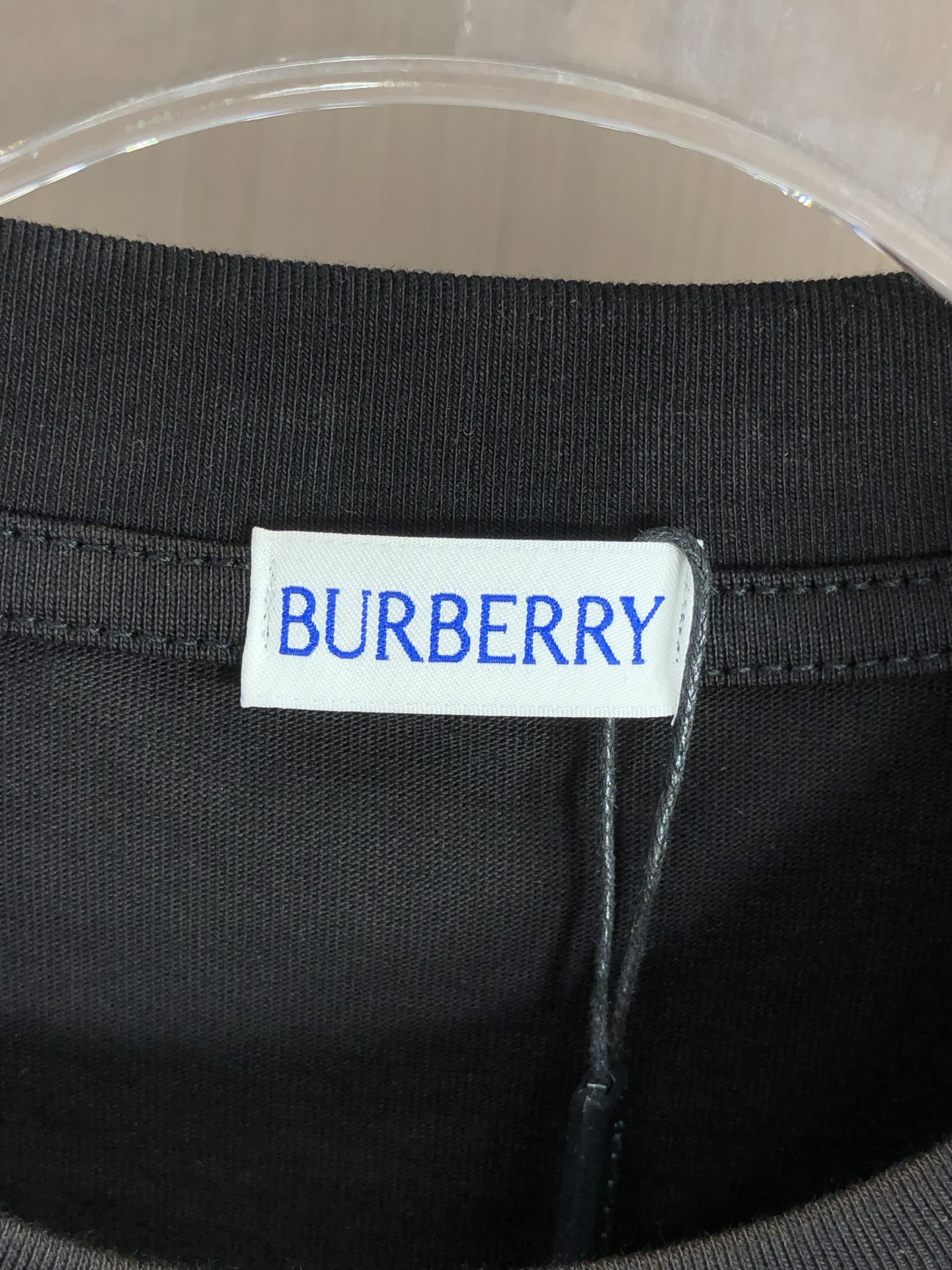 burberry ロゴ シャツスーパーコピー プリント 純綿Ｔシャツ トップス ゆったり 男女兼用 シンプル ブラック_5