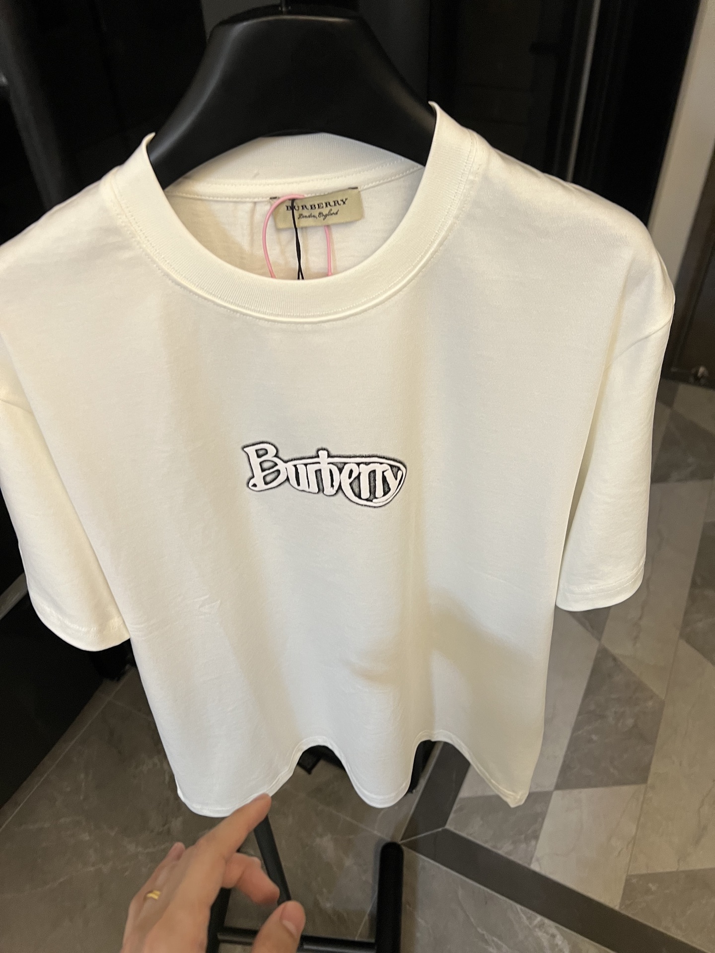 キッズ バーバリー t シャツＮ級品 プリント 純綿 トップス ゆったり 上質商品 ホワイト_4
