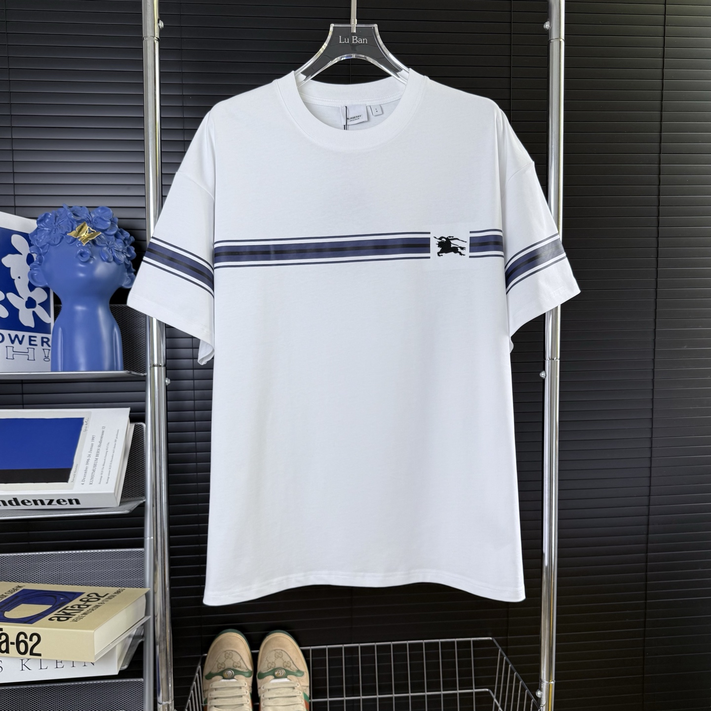 シュプリーム t シャツ バーバリースーパーコピー 純綿 トップス ゆったり 高品質 ホワイト_1