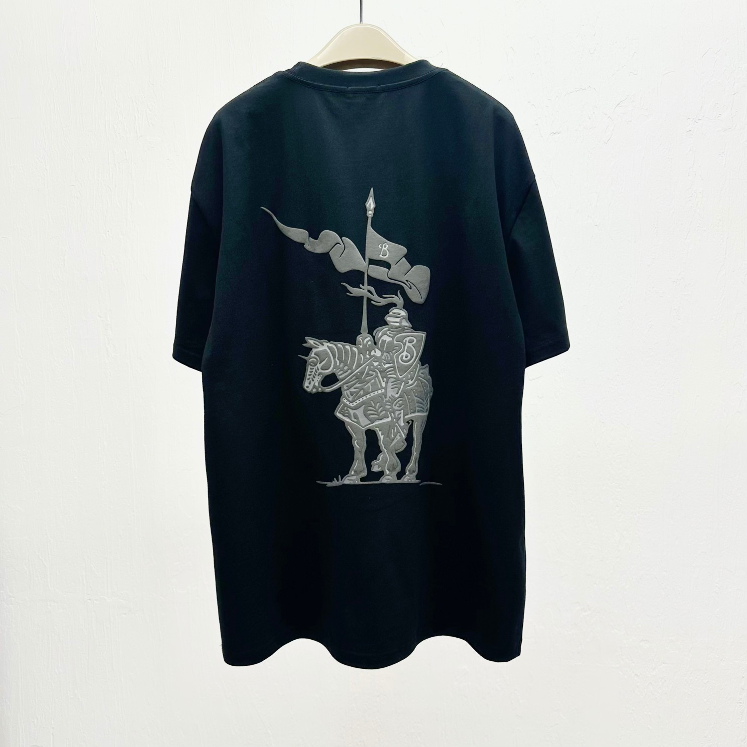 バーバリー t シャツ 人気コピー シンプル 100％綿 トップス ゆったり 高品質 ブラック_6