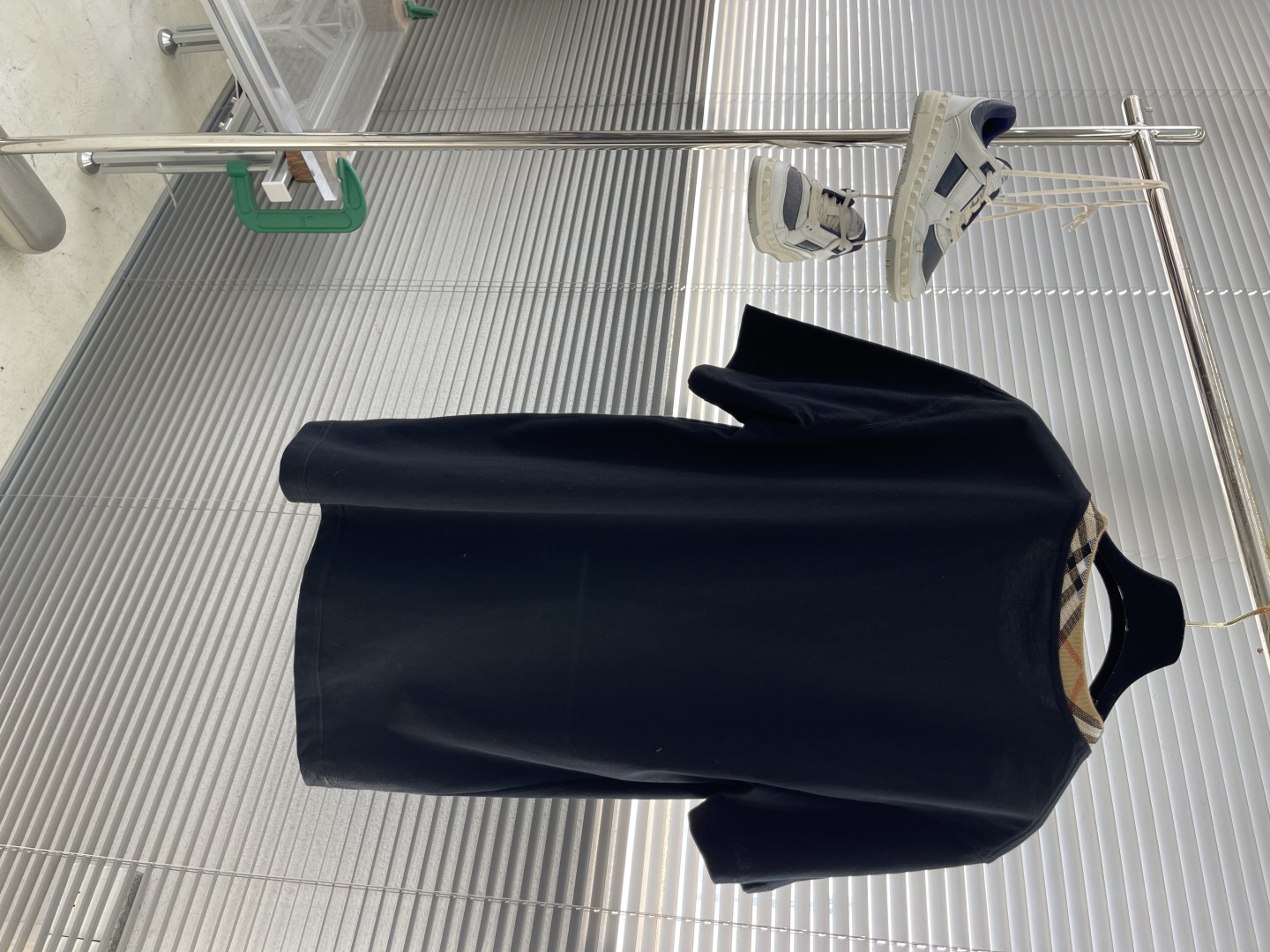 バーバリー t シャツ 値段スーパーコピー シンプル 100％綿 トップス ゆったり ブラック_6