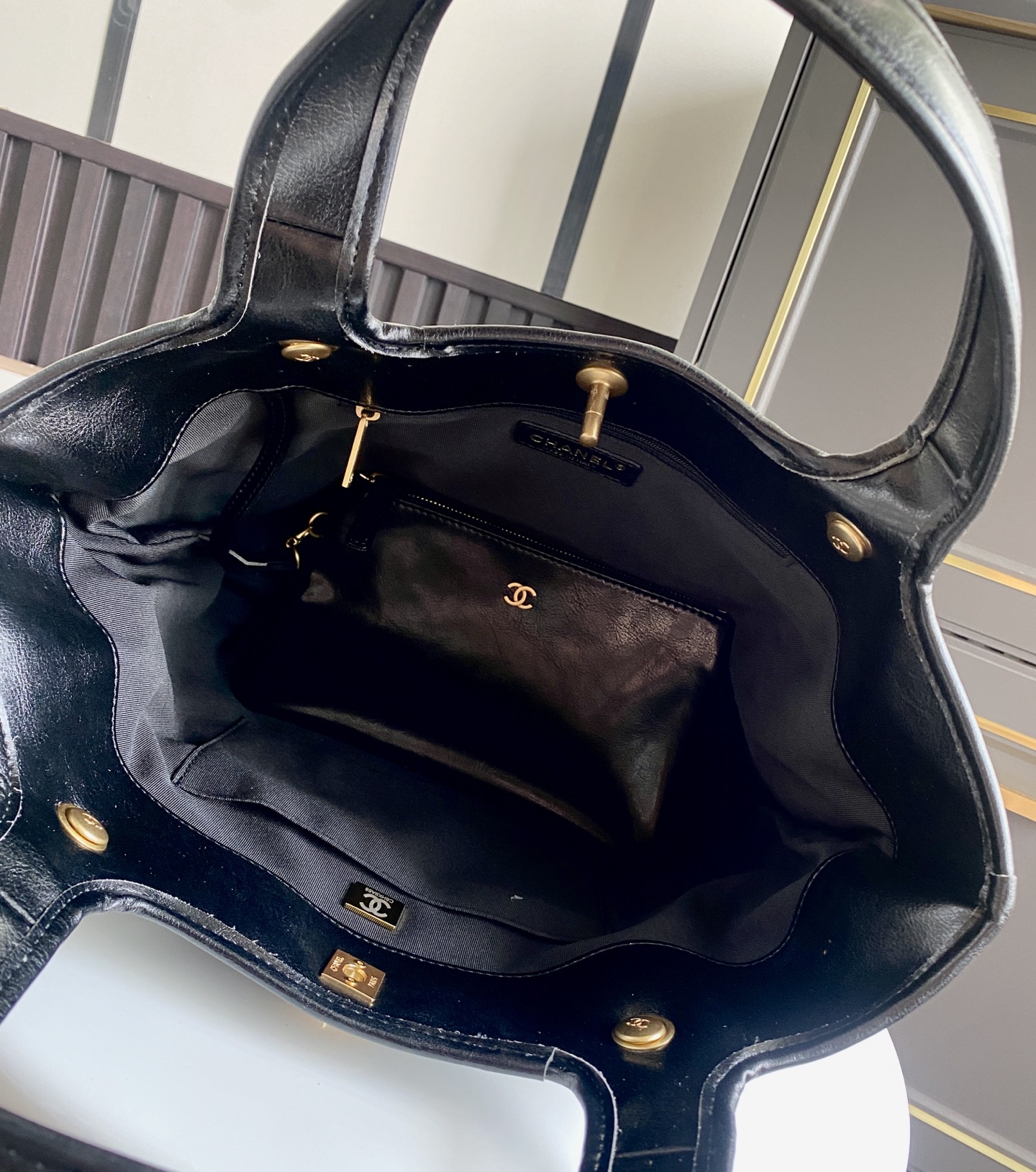 シャネルバッグ 使い勝手偽物 レザー 優雅レディ チェーンバッグ ハンドバッグ As8023 ブラック_5