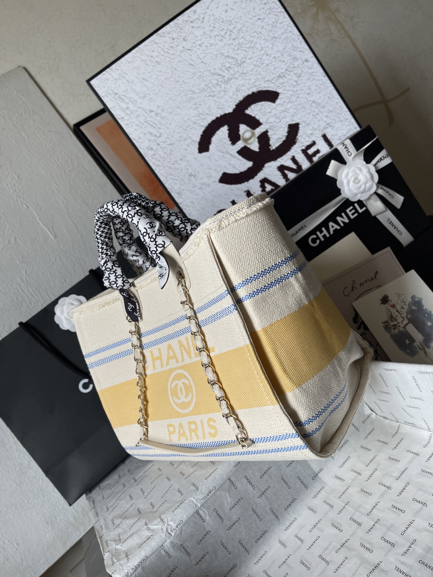 シャネルバッグ 手入れ偽物 ママバッグ 優雅レディ 大容量 トート ロゴ刺繍 AS66941 イエロー_4