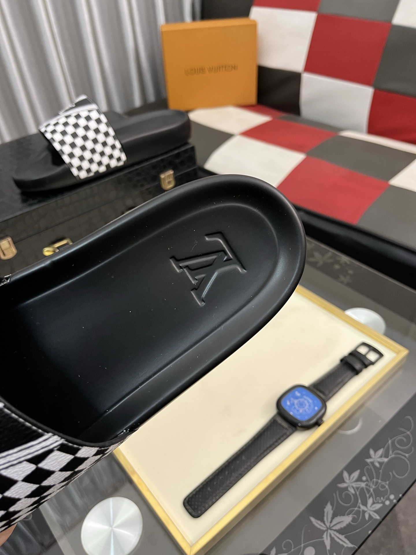 LV 超激得価格 モノグラム サンダルＮ級品 スリッパ  カジュアル 高級品 ゆったり ブラック_8