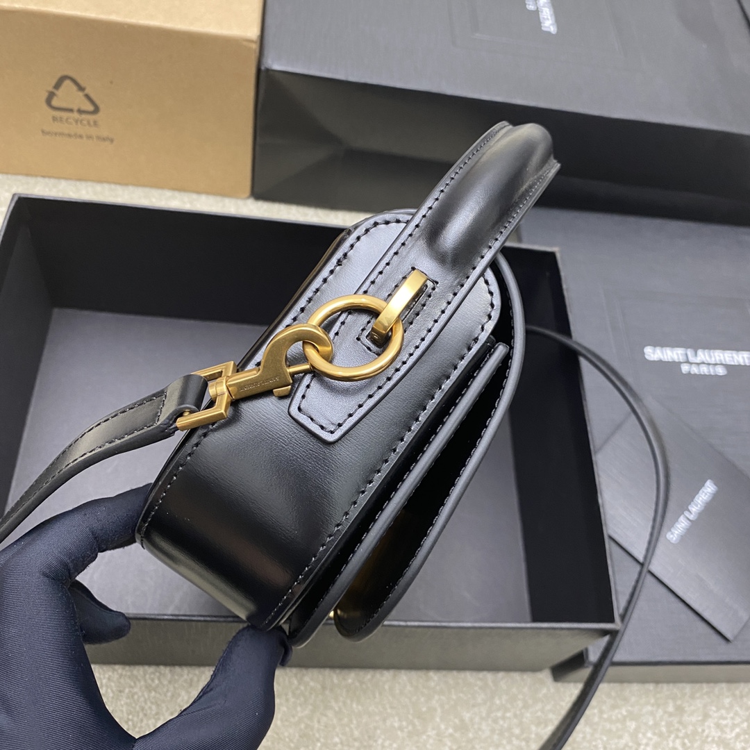 レディース サン ローラン バッグコピー 優雅レディ 牛革 レザー 斜め掛け ハンドバッグ 787671 ブラック_7