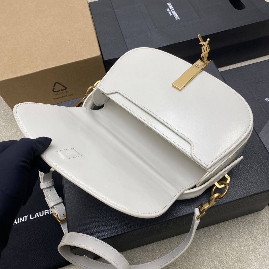 saint laurent バッグＮ級品 サンローラン 優雅レディ 牛革 レザー 斜め掛け ハンドバッグ 787671 ホワイト_4