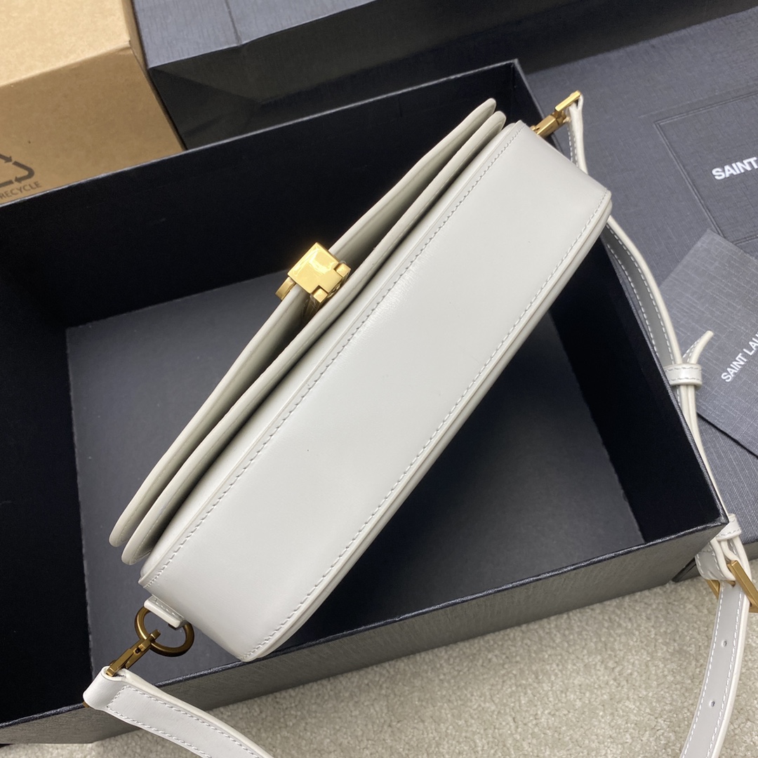 saint laurent バッグＮ級品 サンローラン 優雅レディ 牛革 レザー 斜め掛け ハンドバッグ 787671 ホワイト_3