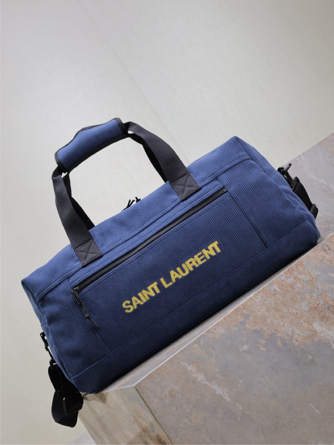 ysl バックスーパーコピー 優雅レディ 牛革 レザー ハンドバッグ 大容量 ブルー_3