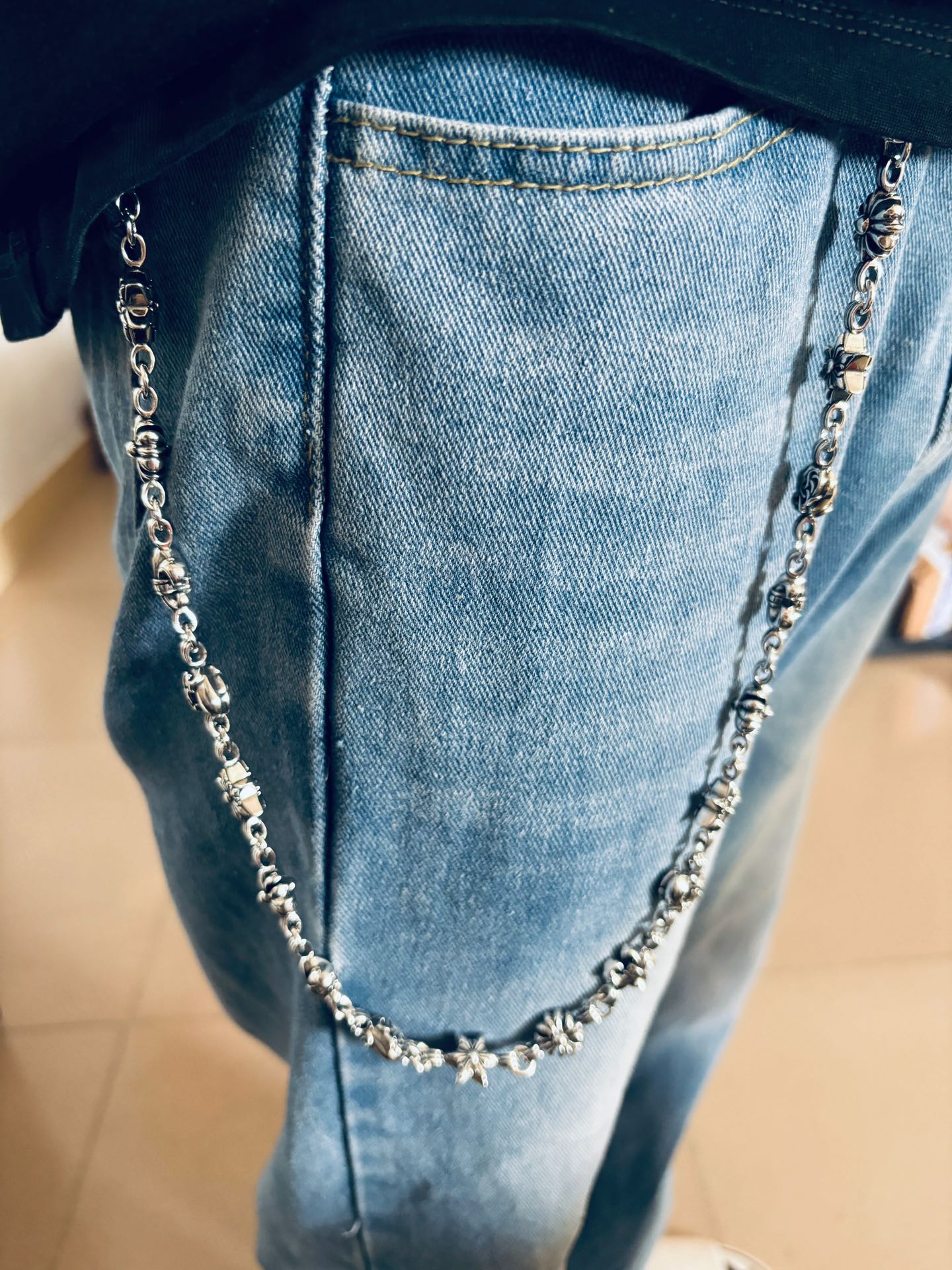 人気流行品 クロムハーツネックレス 金コピー ハンサム ファッション 男女兼用 シルバー_6