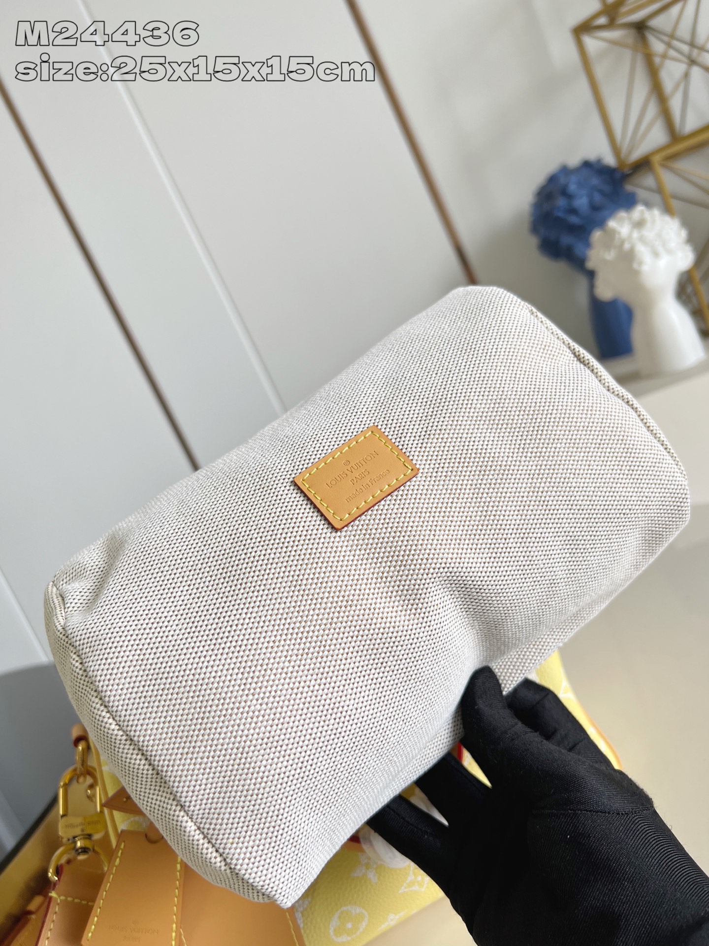 華やかな雰囲気 ヴィトン バッグ アンプラント偽物 牛革 斜め掛けバグ レザー 柔軟 イエロー_13
