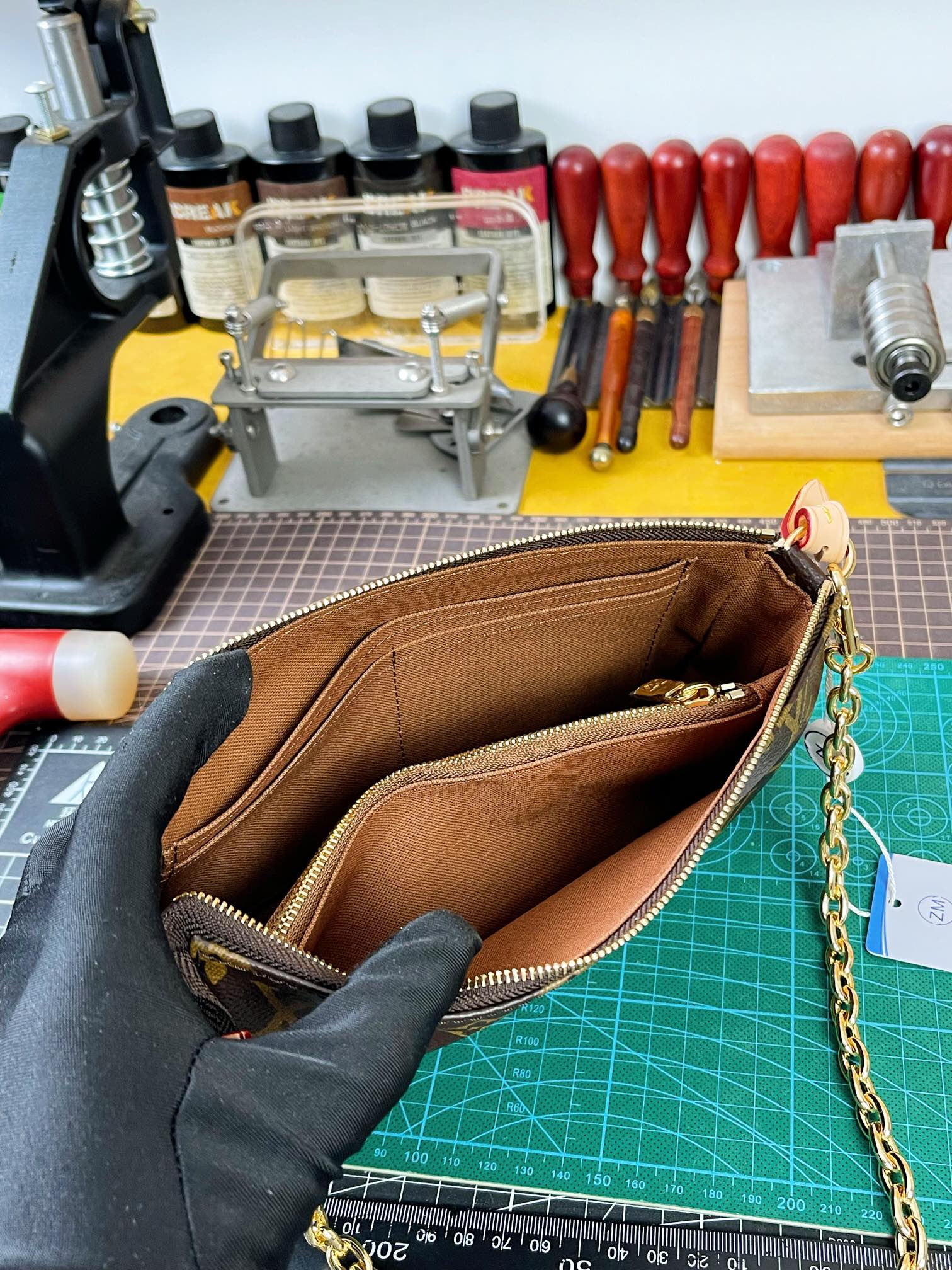 LV ヴィトンバックインバックコピー 牛革 斜め掛けバッグ レザー 人気 M82766 ブラウン_9