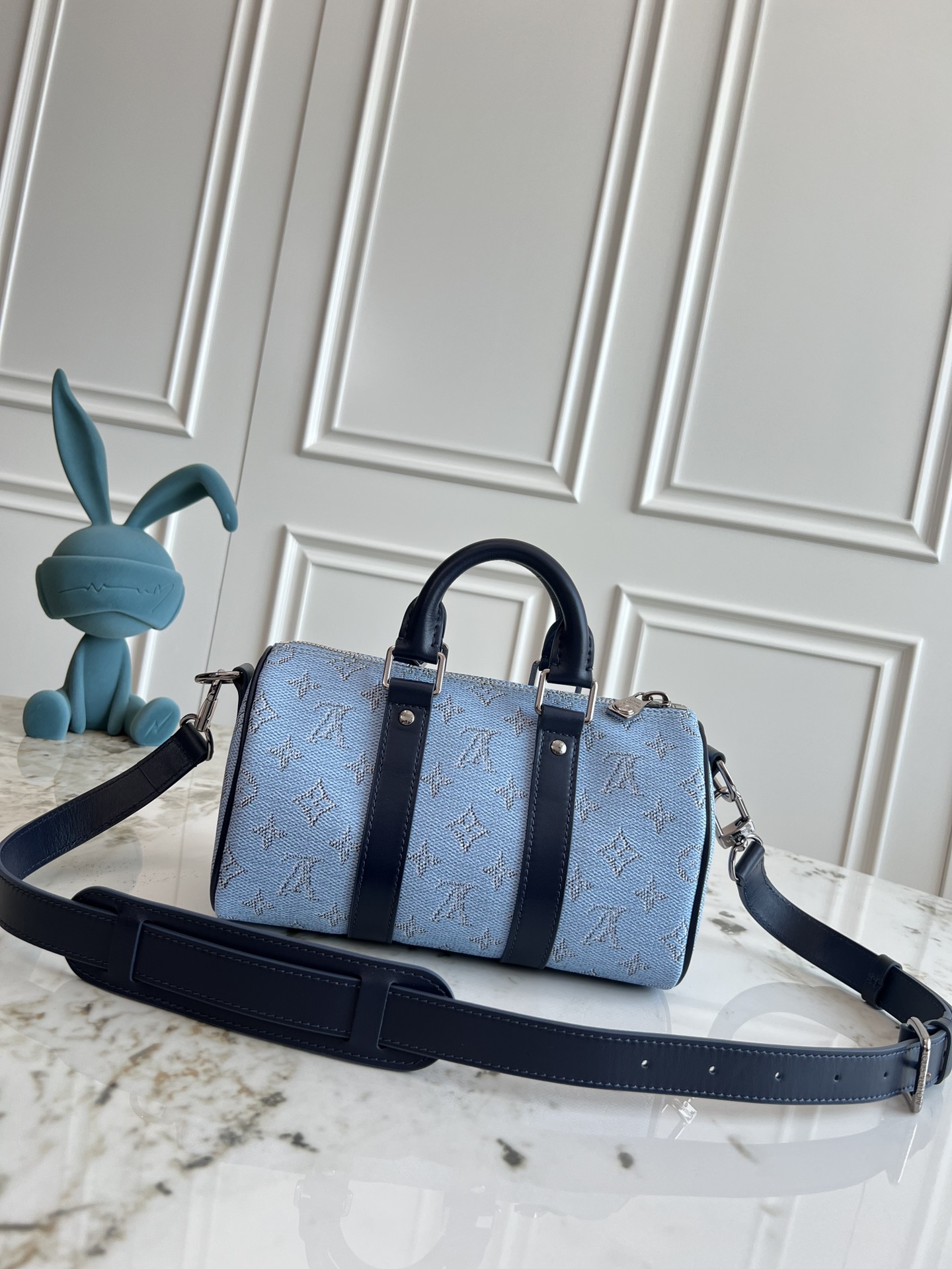 LV ルイヴィトンバッグ お手入れ偽物 レザー 牛革 斜め掛け ハンドバッグ  M14681 ブルー_3