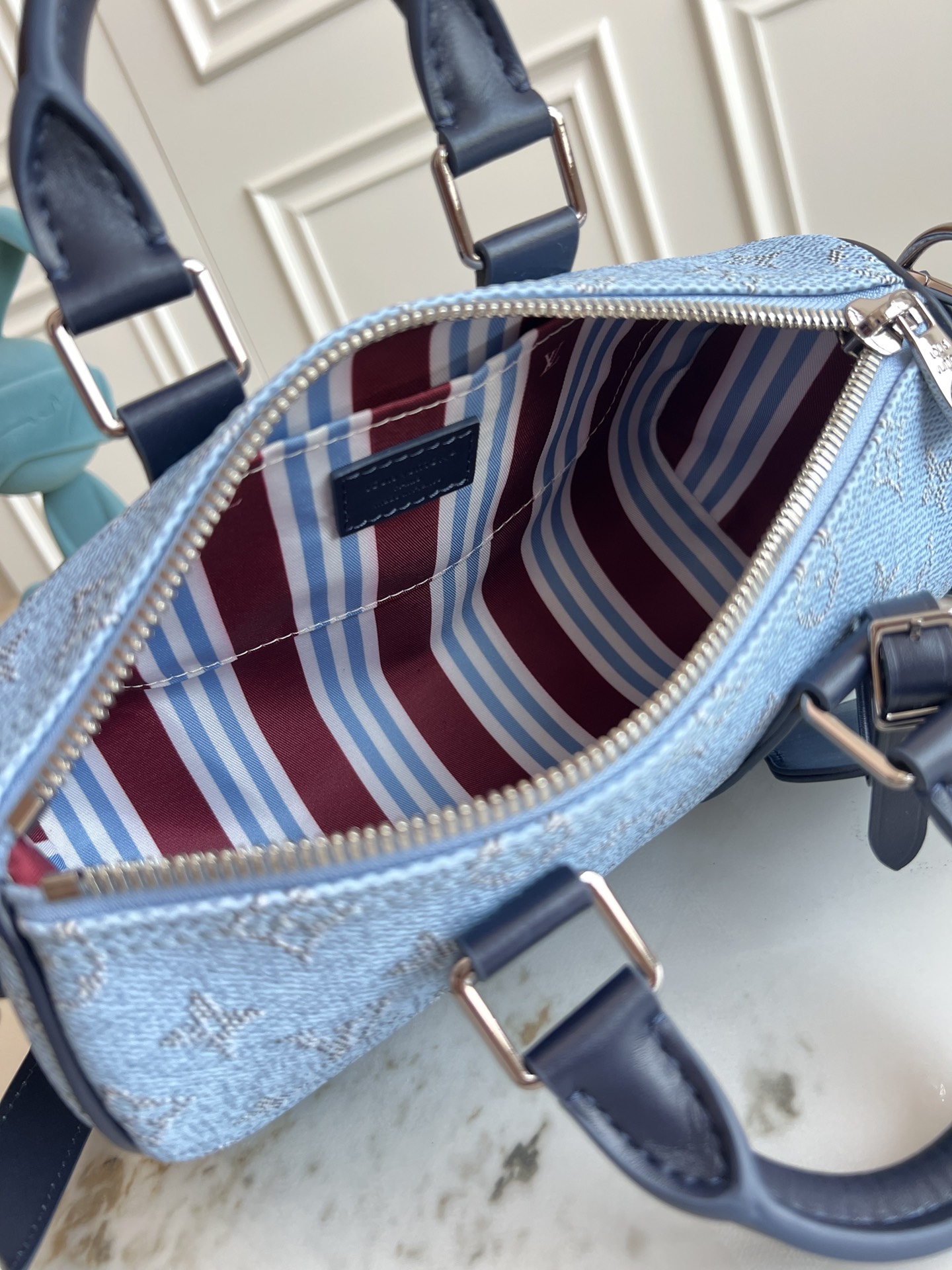 LV ルイヴィトンバッグ お手入れ偽物 レザー 牛革 斜め掛け ハンドバッグ  M14681 ブルー_8