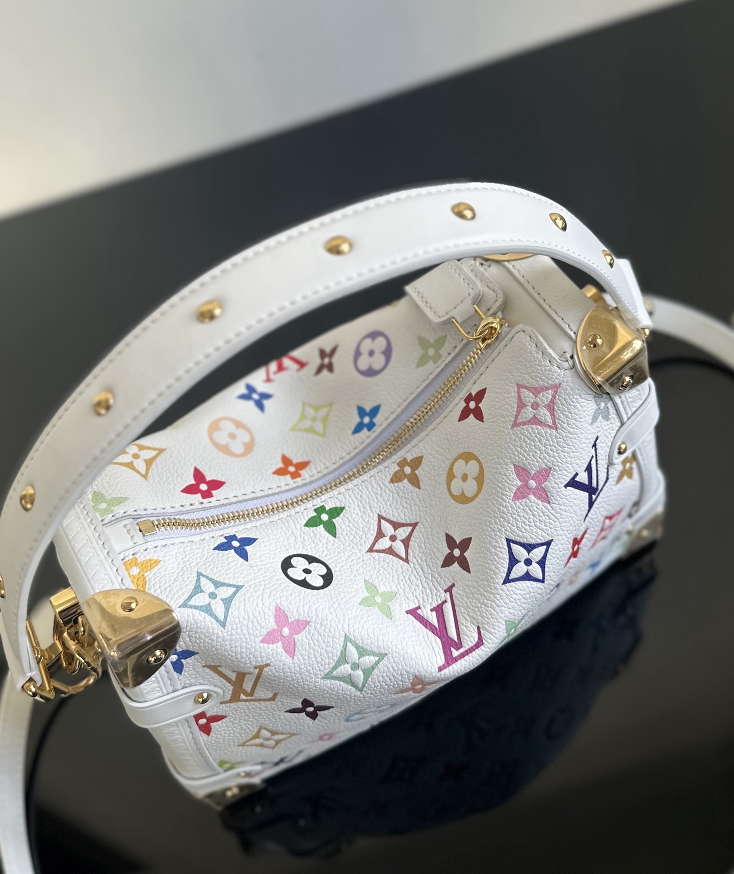 ヴィトン バッグ クロコスーパーコピー 可愛い レザー 牛革 ハンドバッグ プリント ホワイト_5