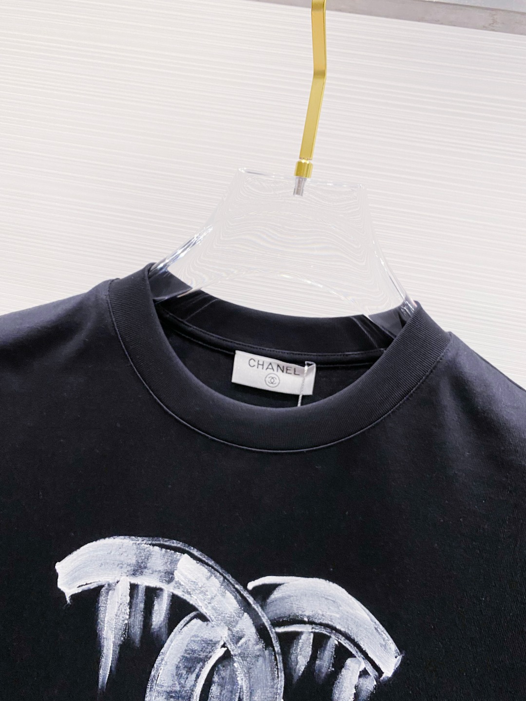 お買い得なchanel t シャツ レディーススーパーコピー 柔軟 トップス 短袖 純綿 シンプル ブラック_5