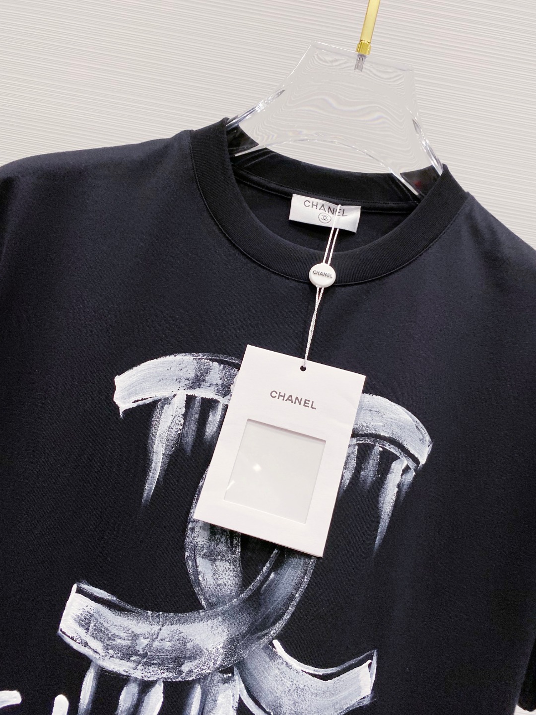 お買い得なchanel t シャツ レディーススーパーコピー 柔軟 トップス 短袖 純綿 シンプル ブラック_8